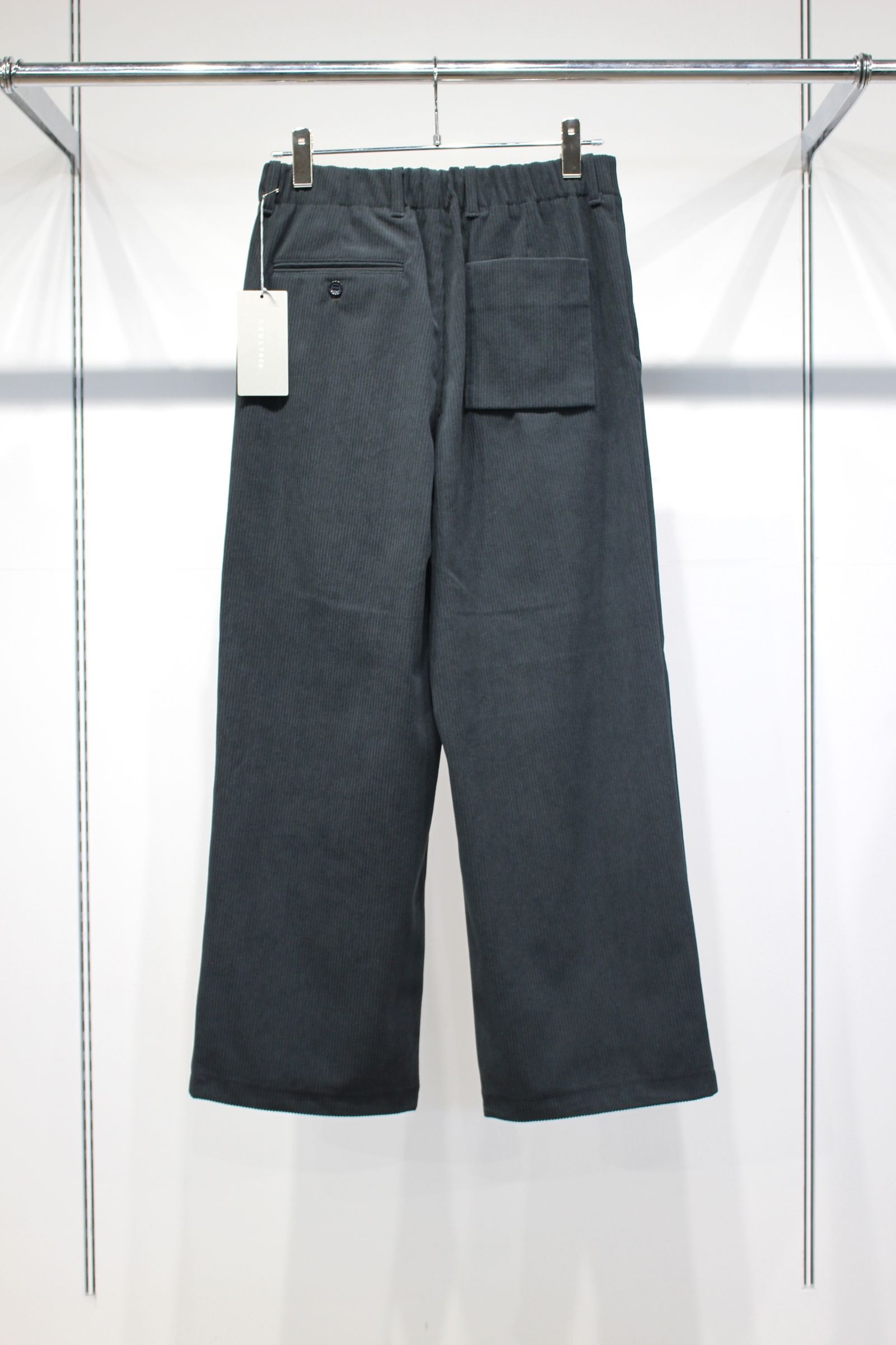 TRICOT CORDUROY PANTS | CADET BLUE | コーデュロイパンツ