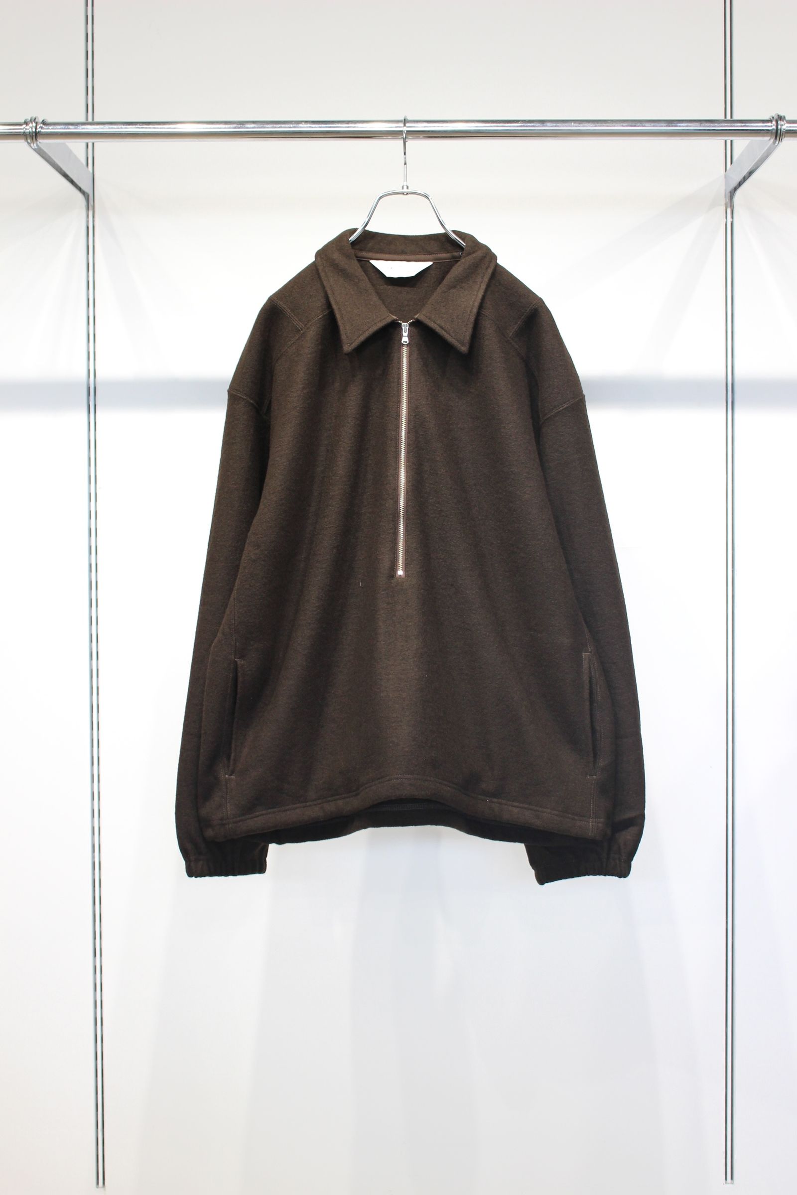 WOOL PULL OVER SHIRT | D.BROWN | プルオーバー