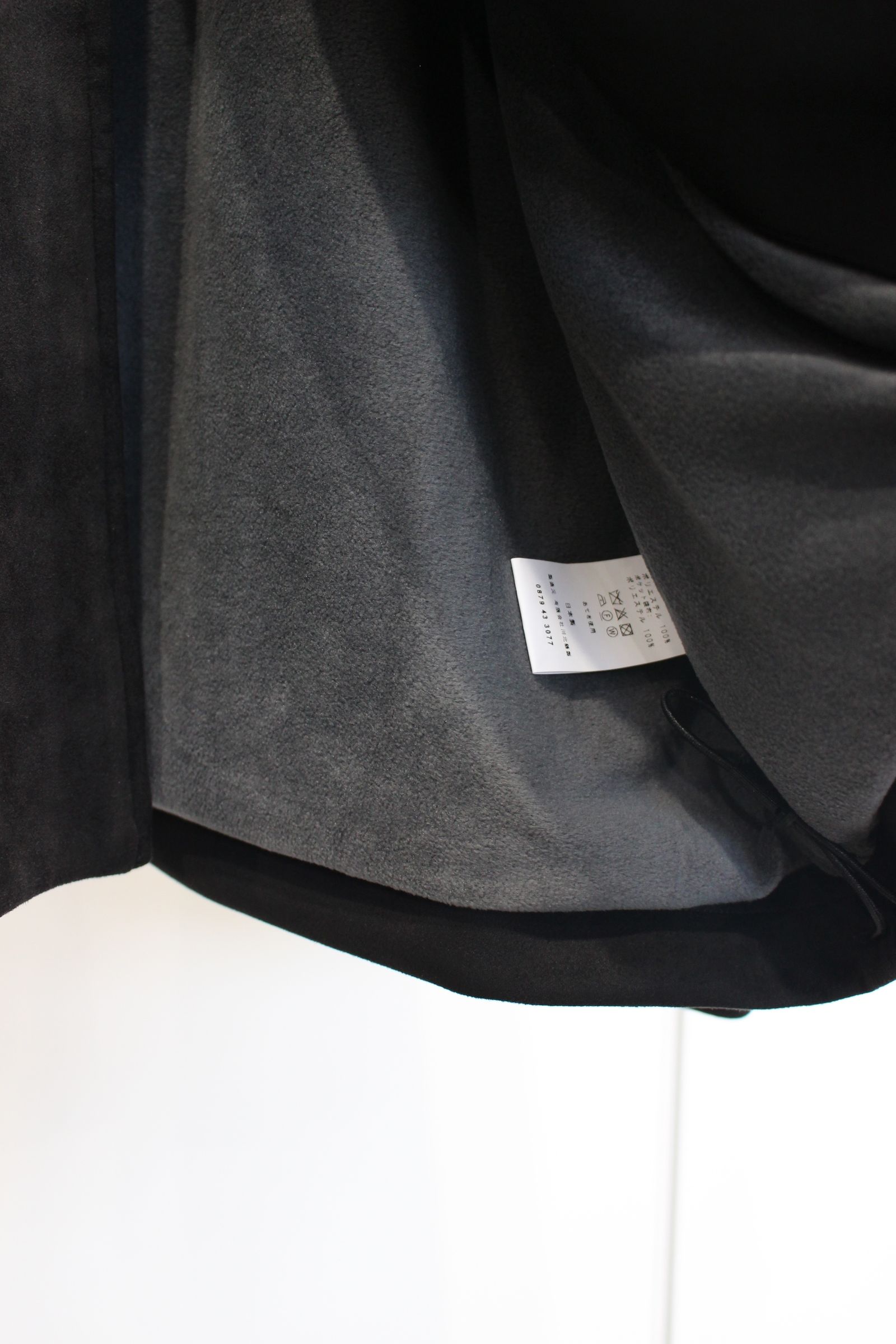 KNIT SUEDE ZIP-UP BLOUSON | BLACK | ジップアップブルゾン