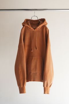 DYED DAMAGE HOODIE | TERRACOTTA | パーカー