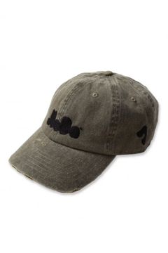 JieDa LOGO DAMAGE CAP | KHAKI | キャップ