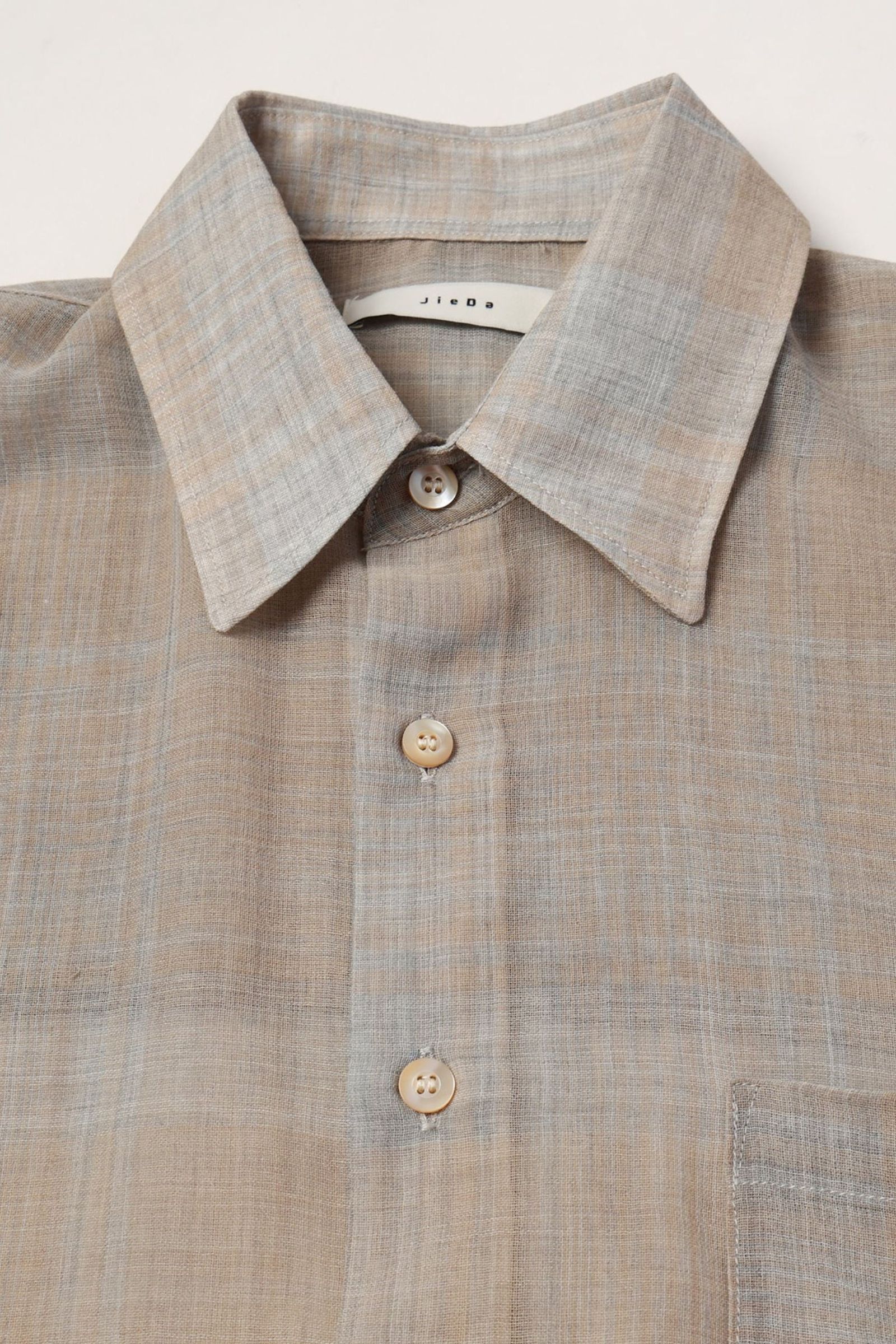 JieDa - CHECK SHIRT S/S | LIGHT PINK | シャツ | NapsNote JieDa - CHECK SHIRT S/S | LIGHT PINK | シャツ | NapsNote