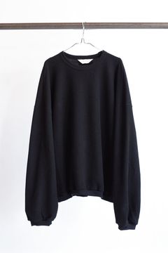 WAFFLE OVERSIZE LS/BLACK