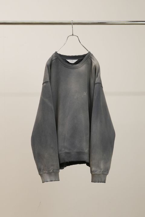[ラスト1点] UNEVENNESS SWEAT SHIRT | GRAY | スウェット