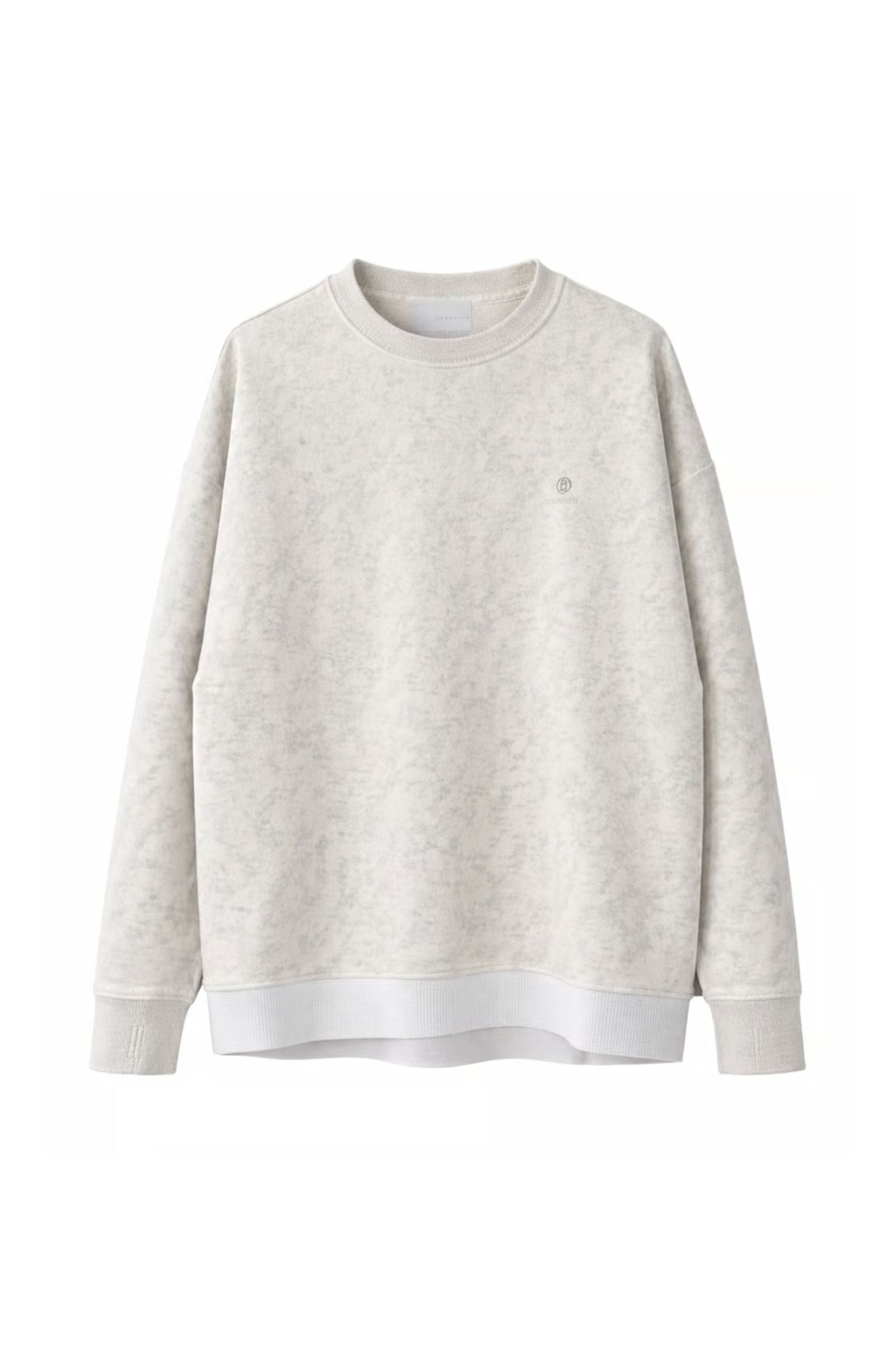 Batik-Dyed Thermal Layered Split Raglan Pullover | OATMEAL | レイヤードスウェット