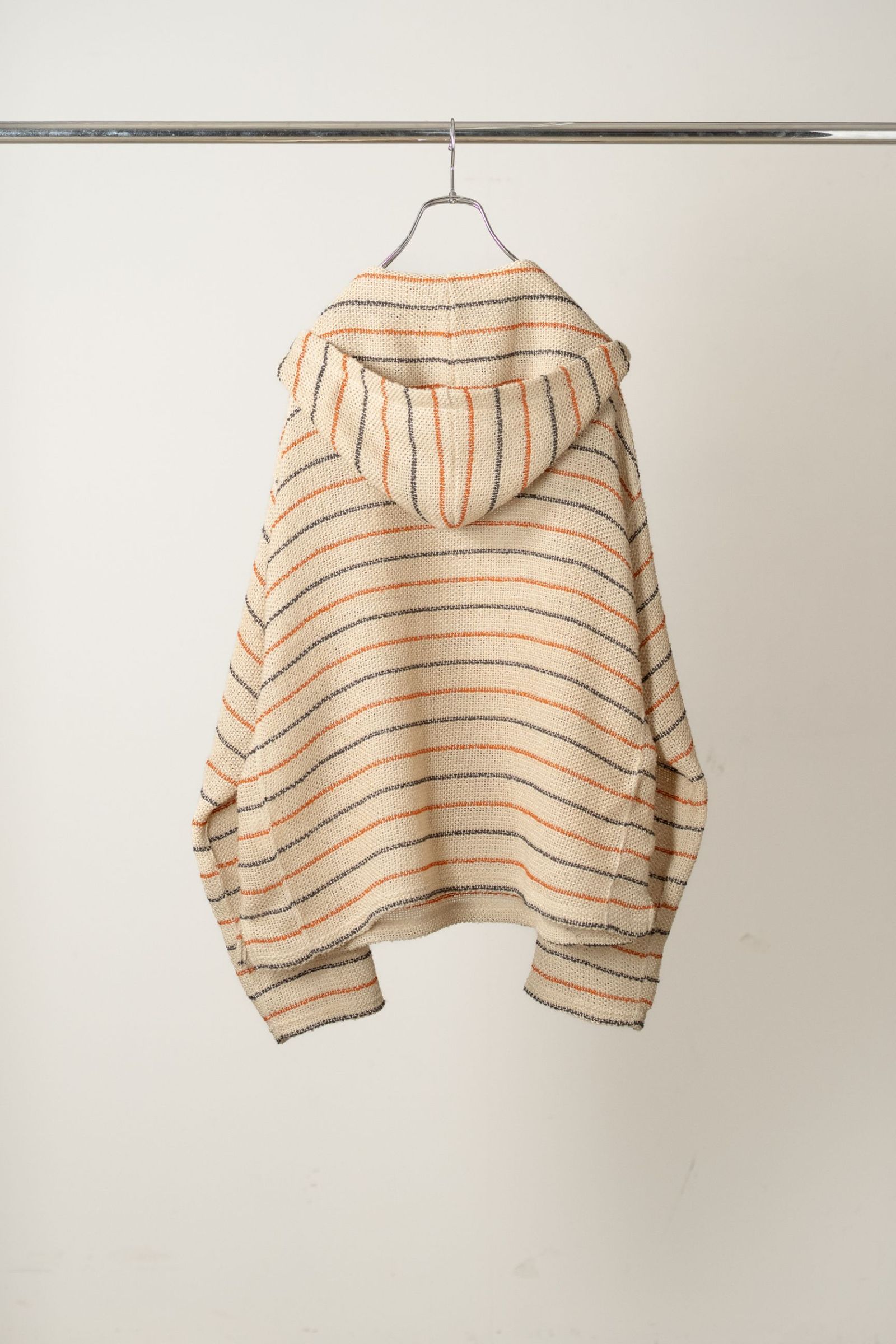 CUT BORDER HOODIE | BEIGE | フーディー