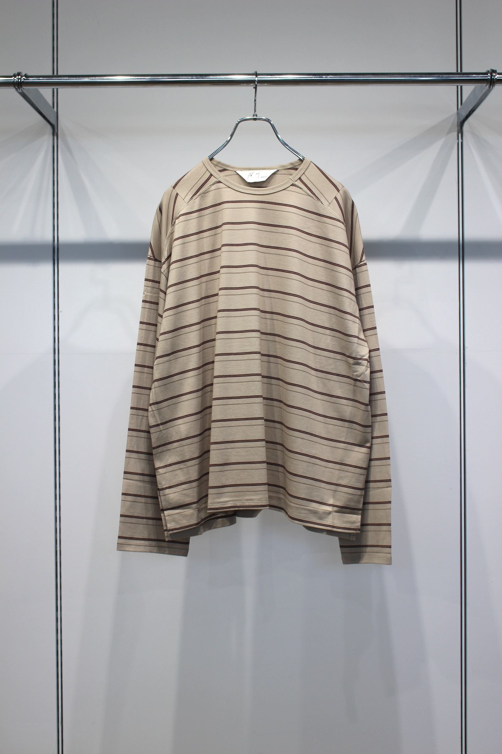 BORDER LS T-SHIRT | BEIGE | カットソー