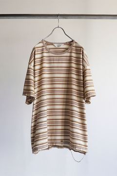 MULTI BORDER T-SHIRT | BEIGE | Tシャツ