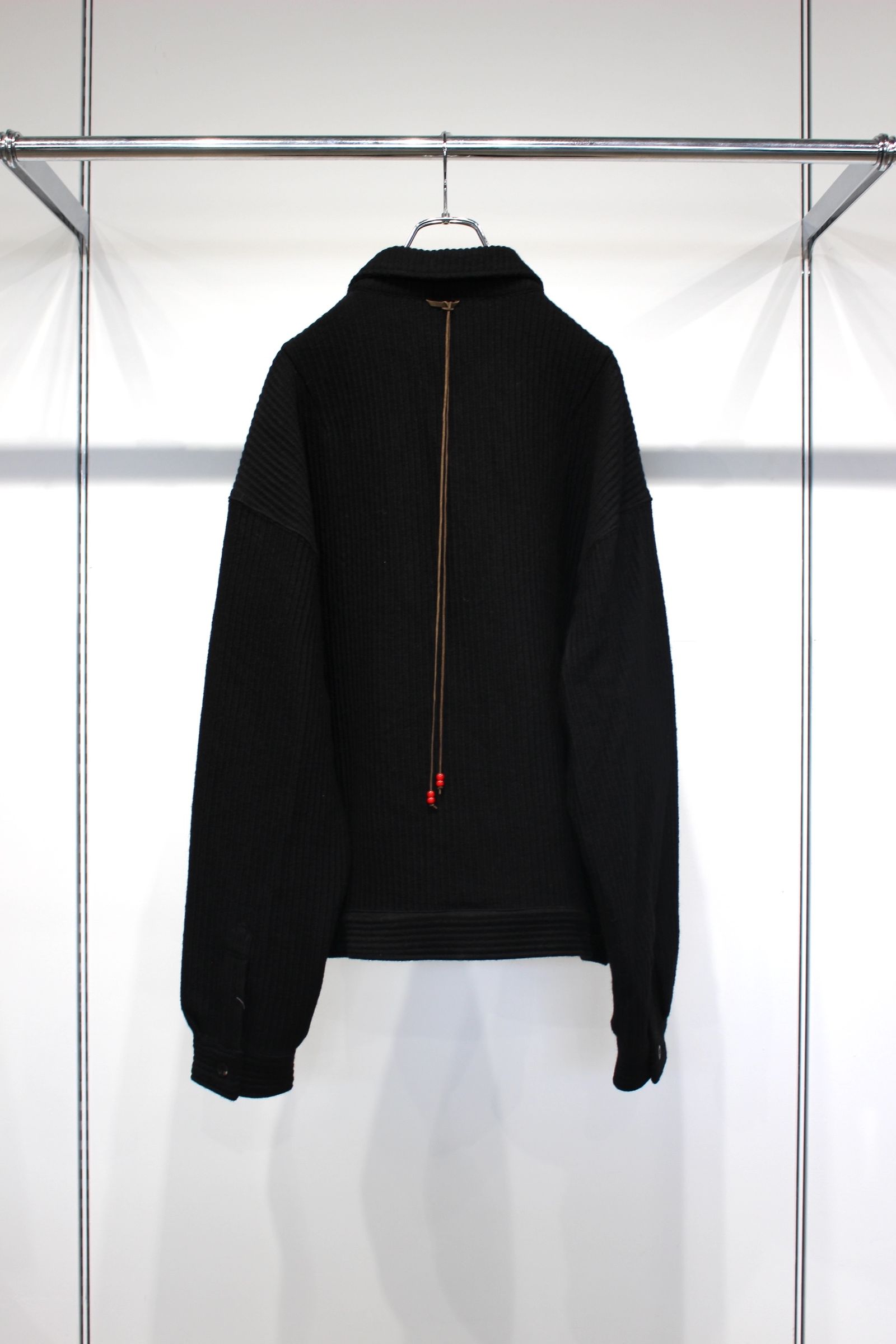 WOOL CORDUROY WORK SHIRT JACKET | BLACK | シャツジャケット