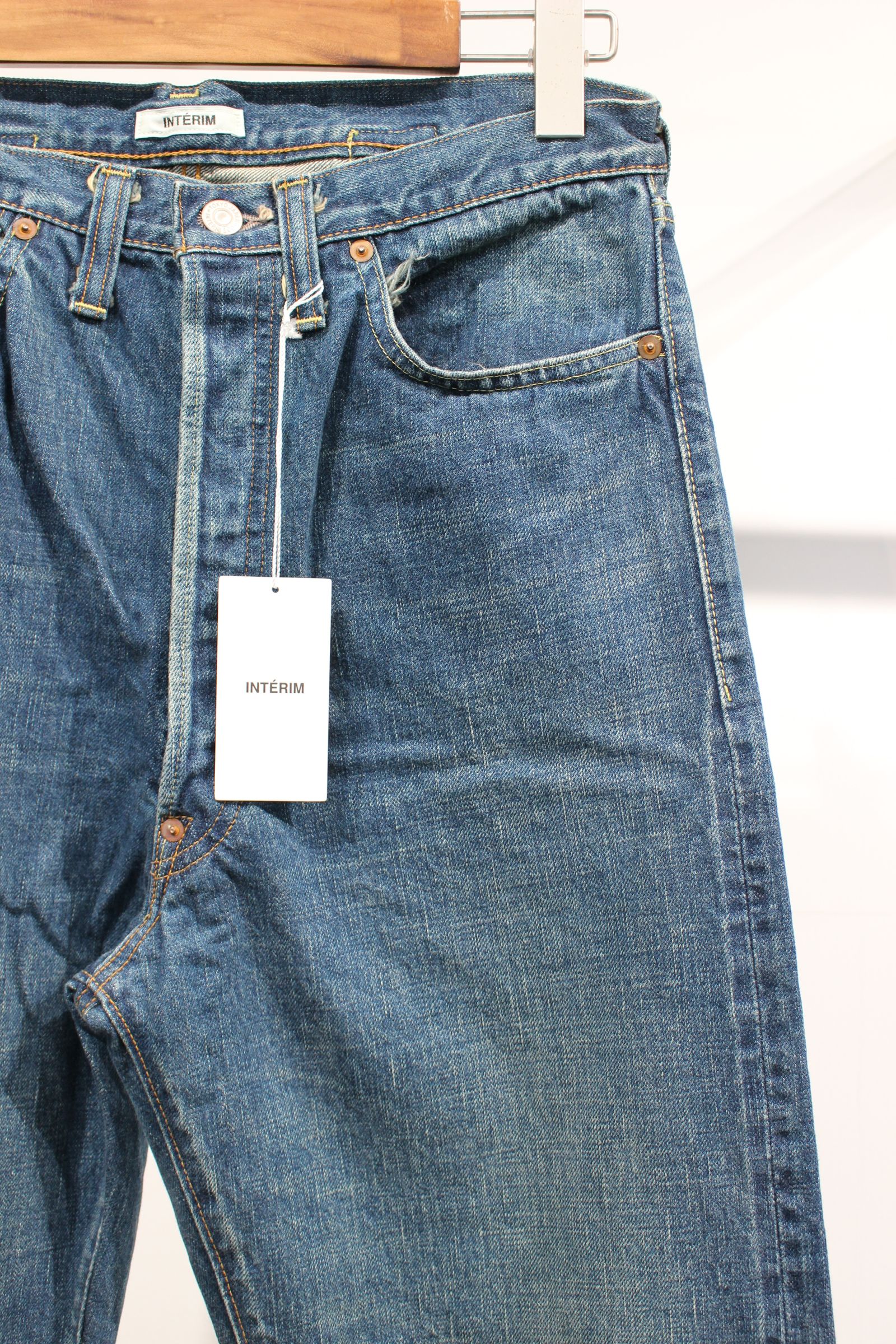 VINTAGE WASHED "1937XX" SHUTTLE DENIM TROUSERS/CLASSIC