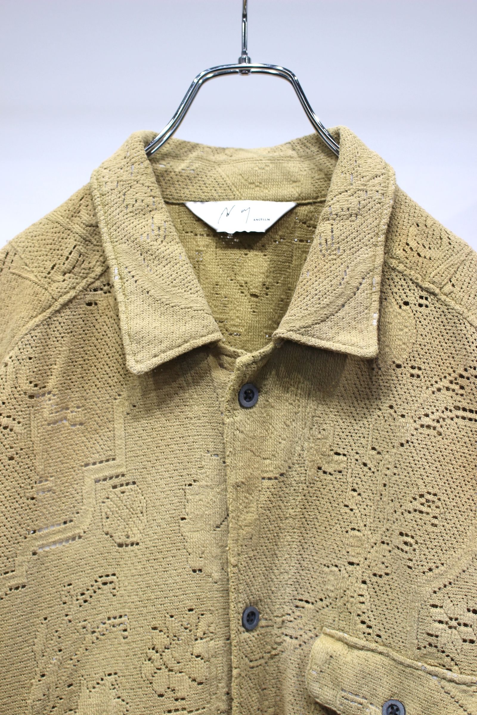 AGING LACE WORK SHIRT | MUSTARD | シャツ