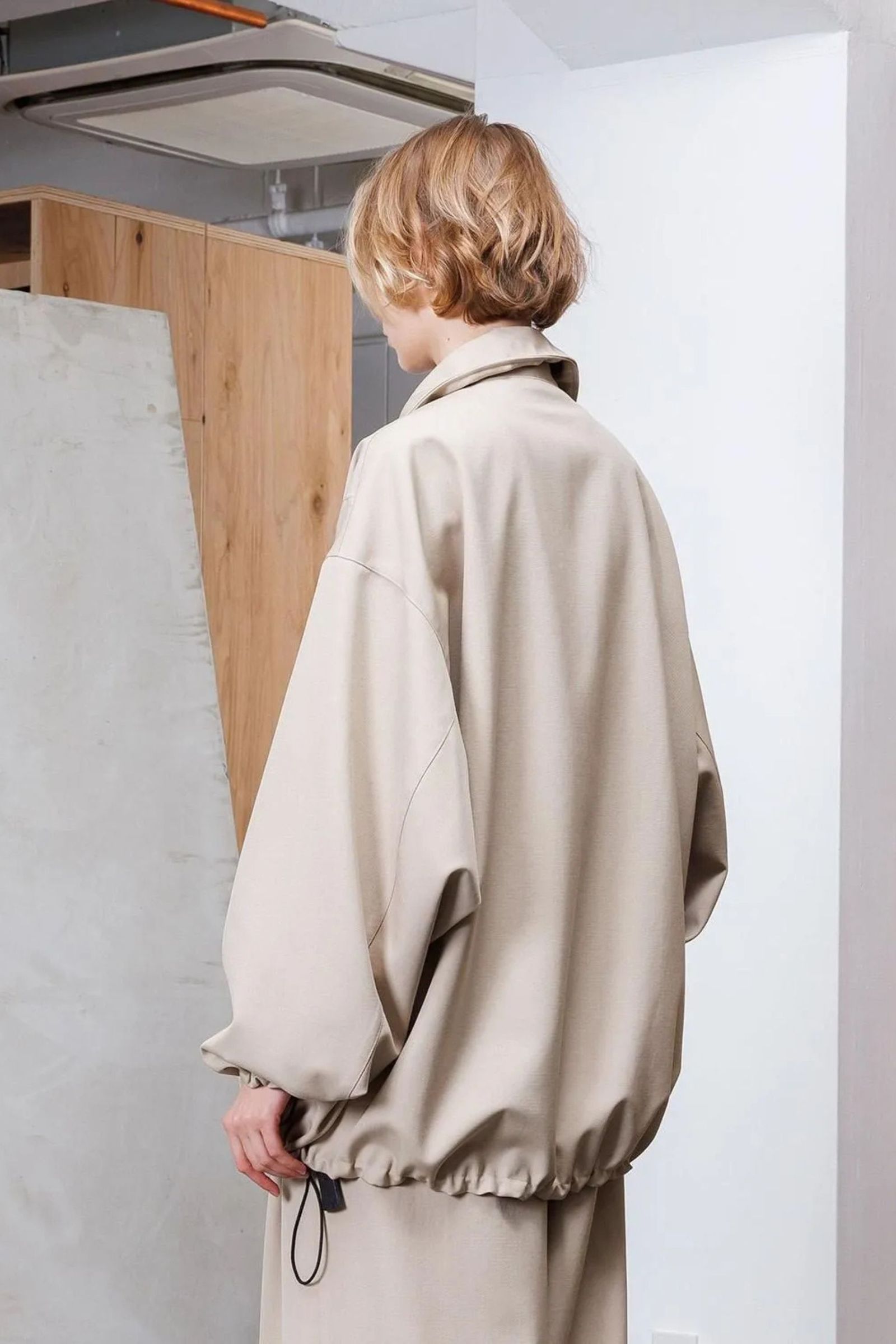 BISHU OLD WOOL GABARDINE Zip Blouson | BEIGE | アウター
