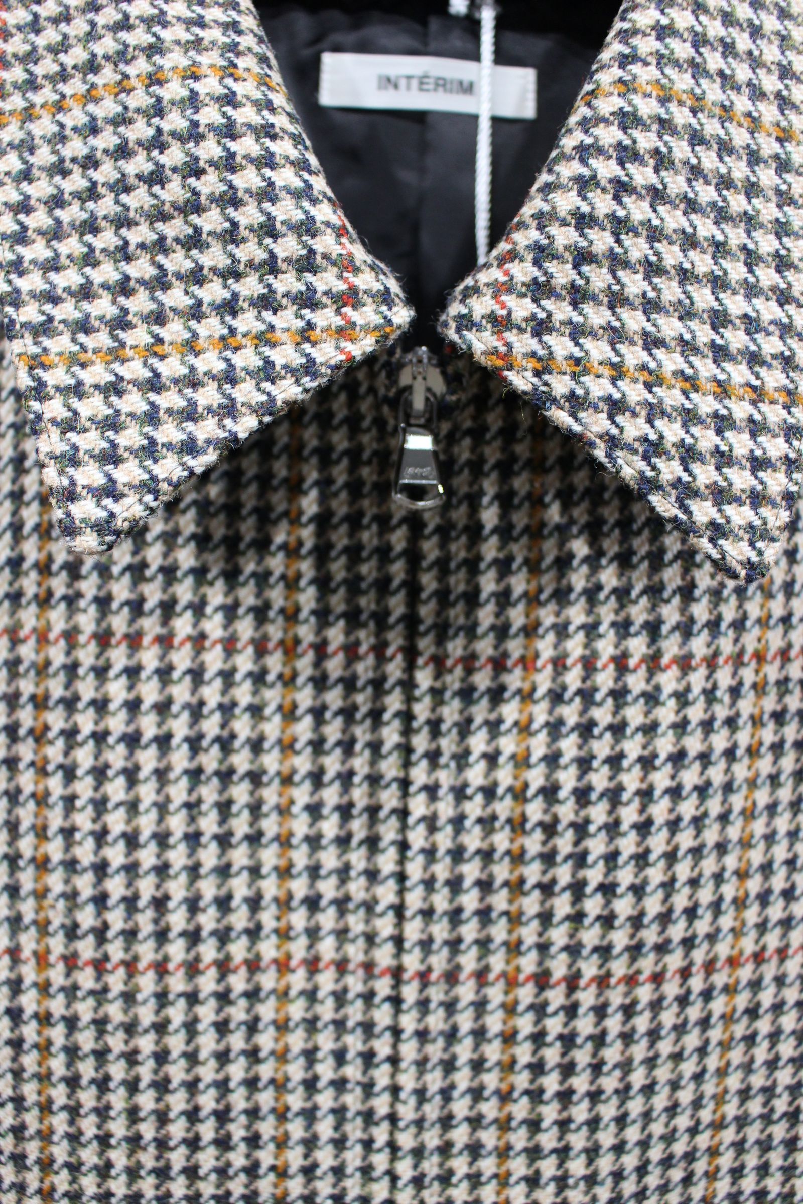 LOVAT TWEED HARRINGTON JACKET/IVORY-OLIVE