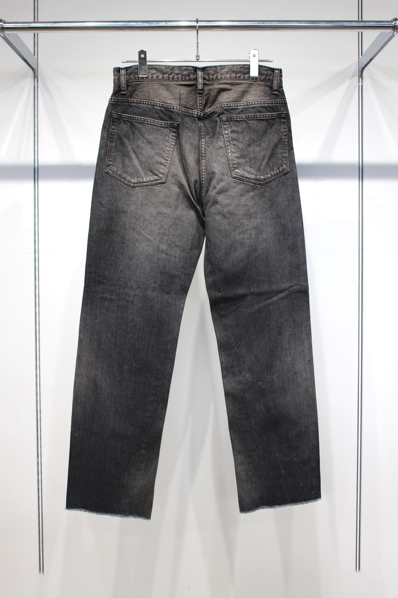 #07 SLIM STRAIGHT 5P DENIM PANTS | BLACK | デニムパンツ