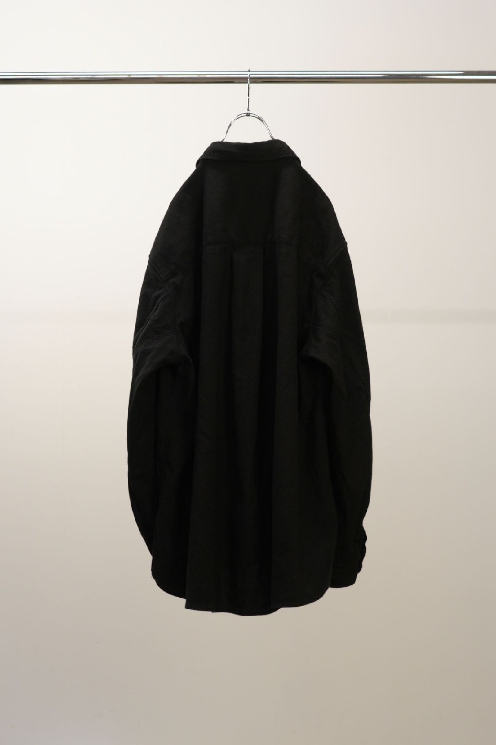 [ラスト1点] L/C NEP FLOWER EMBROIDERY OVER SHIRT | BLACK | オーバーシャツ