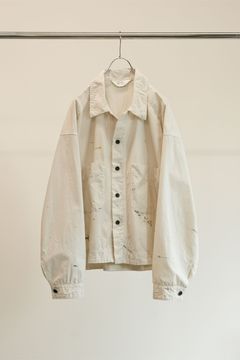 CHAMBRAY SHIRT JACKET | WHITE | シャンブレーシャツジャケット