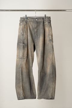 [ラスト1点] DENIM PAINTER PANTS | BLACK | ペインターパンツ