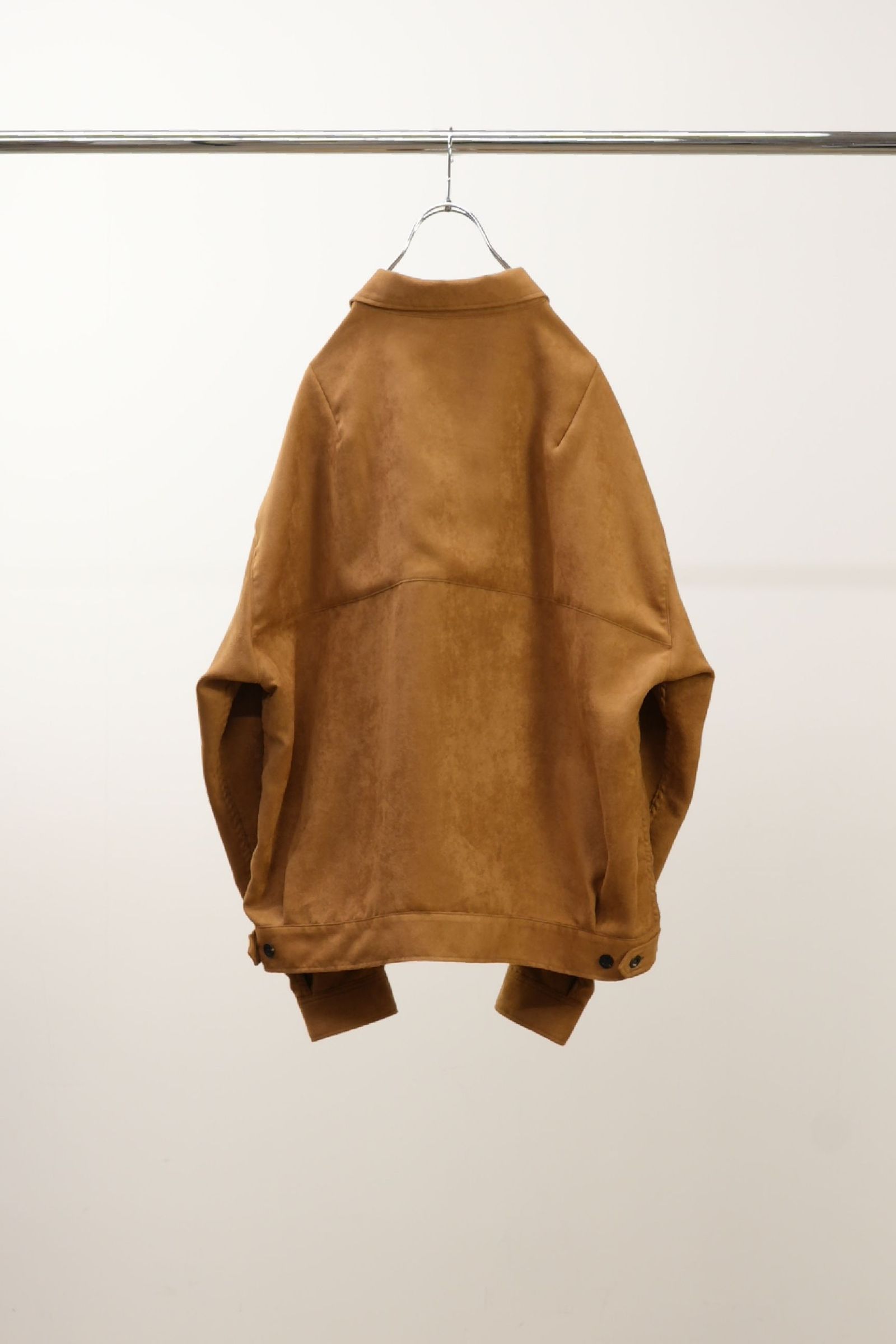 ANCELLM - VEGAN SUEDE WORK SHIRT BLOUSON | BROWN | ライト