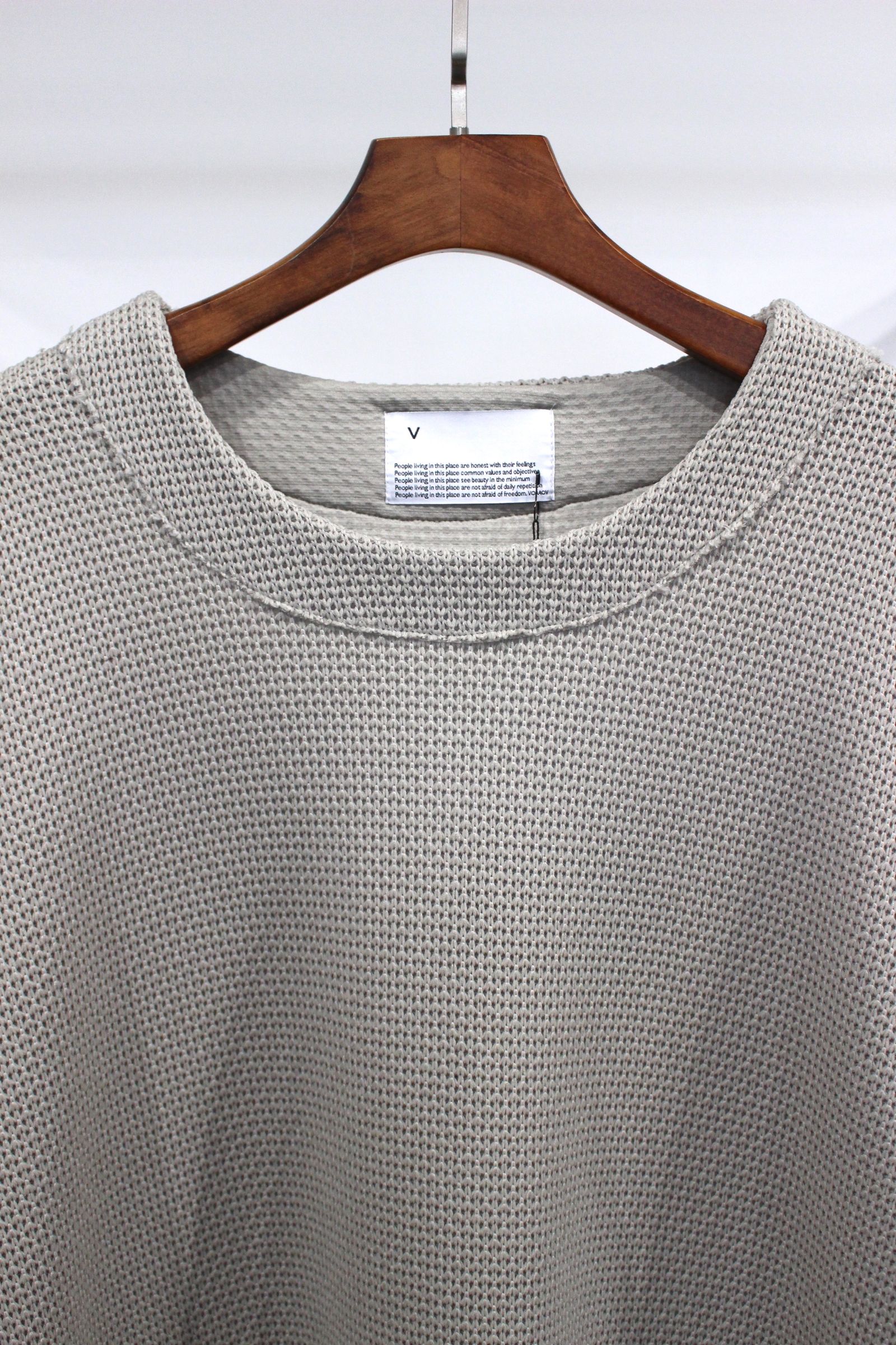 Honey Comb Quarter Gauge Big T-Shirt/GRAY