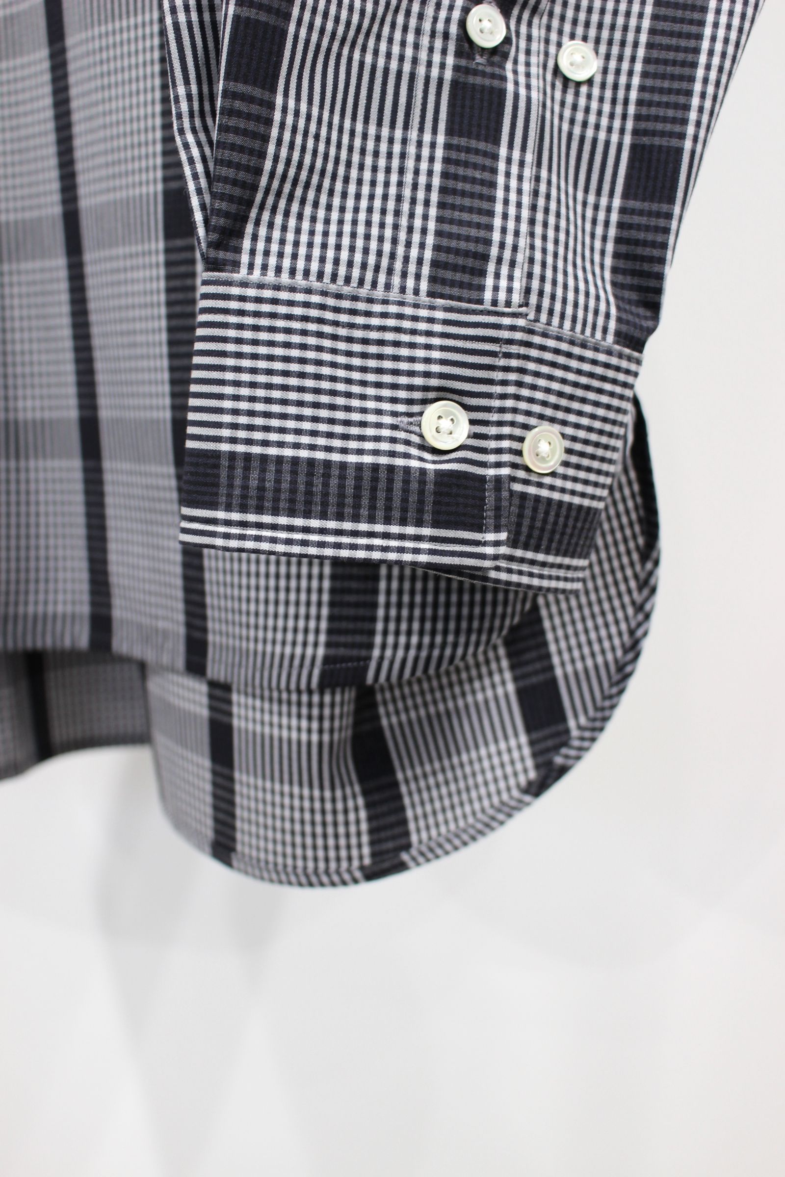 FLAP POCKET FLYFRONT SHIRT/NAVY CHECK