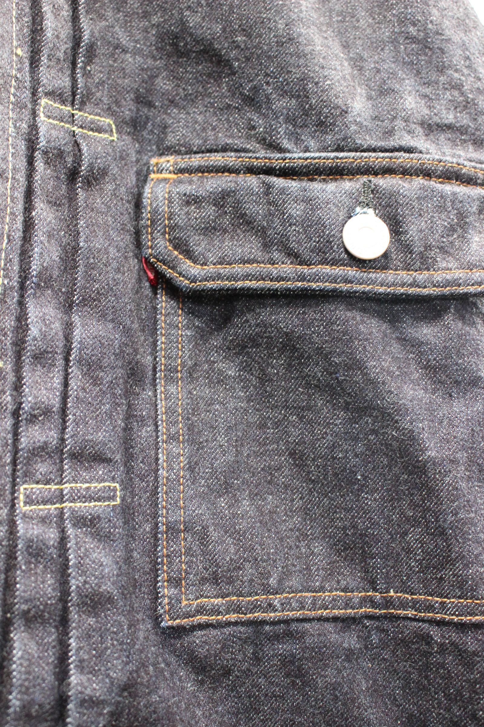 HYPER BIG "1ST" KIBATA SHUTTLE DENIM JACKET/NAVY