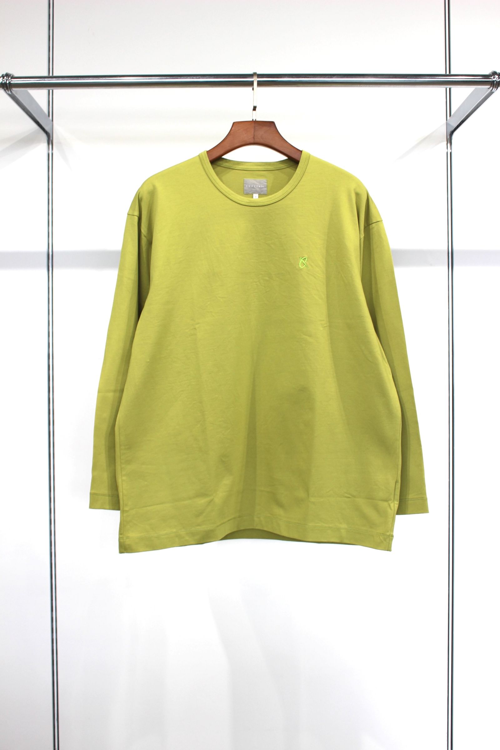 EMBROIDERY L/S TEE | LIME | カットソー