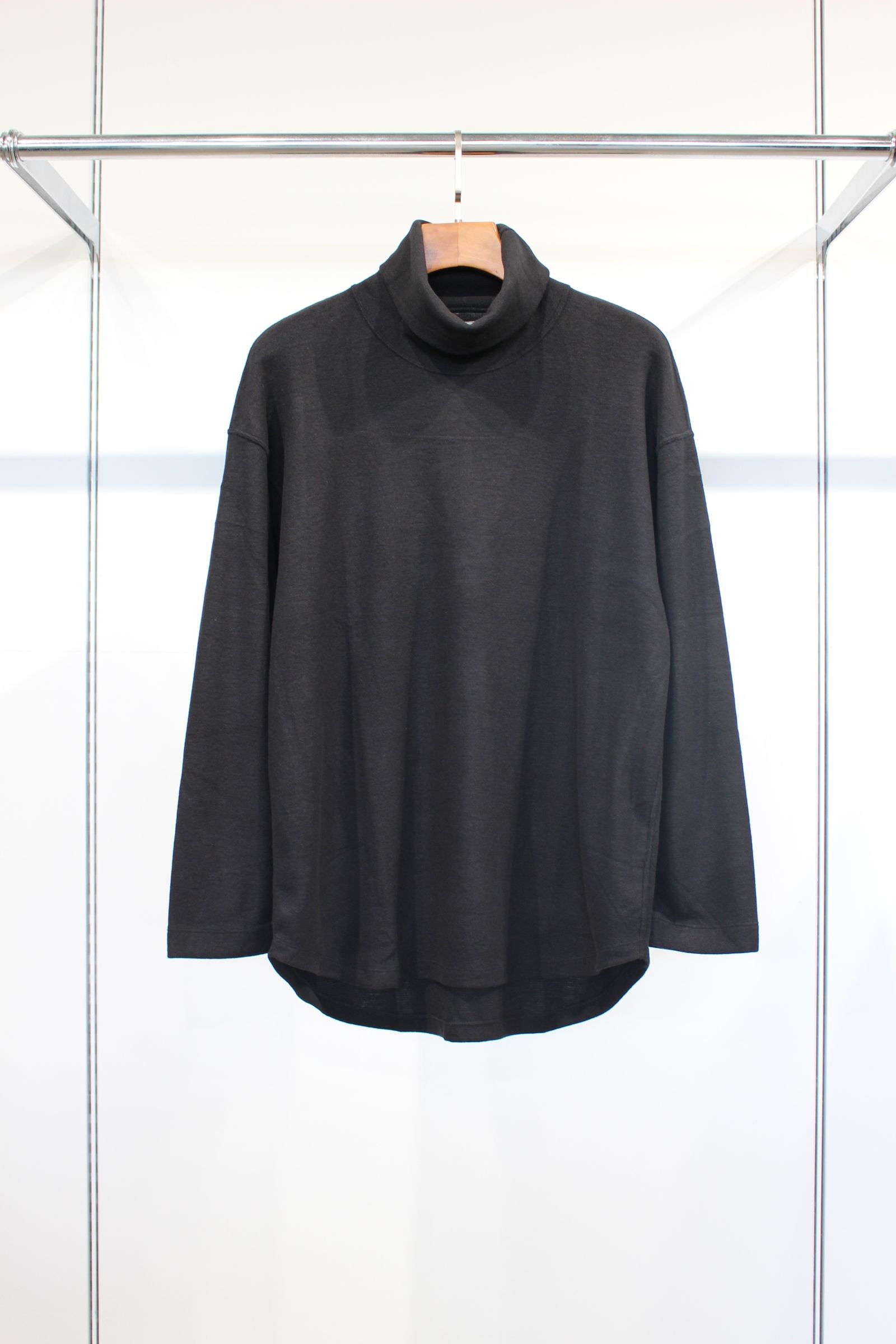 PREMIEREWARM L/S TEE (turtle-neck) | BLACK | カットソー