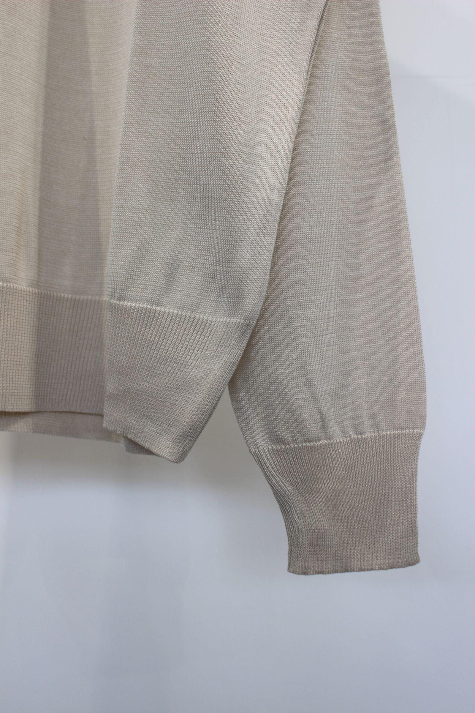 SILK 100% CREW NECK KNIT/ニット