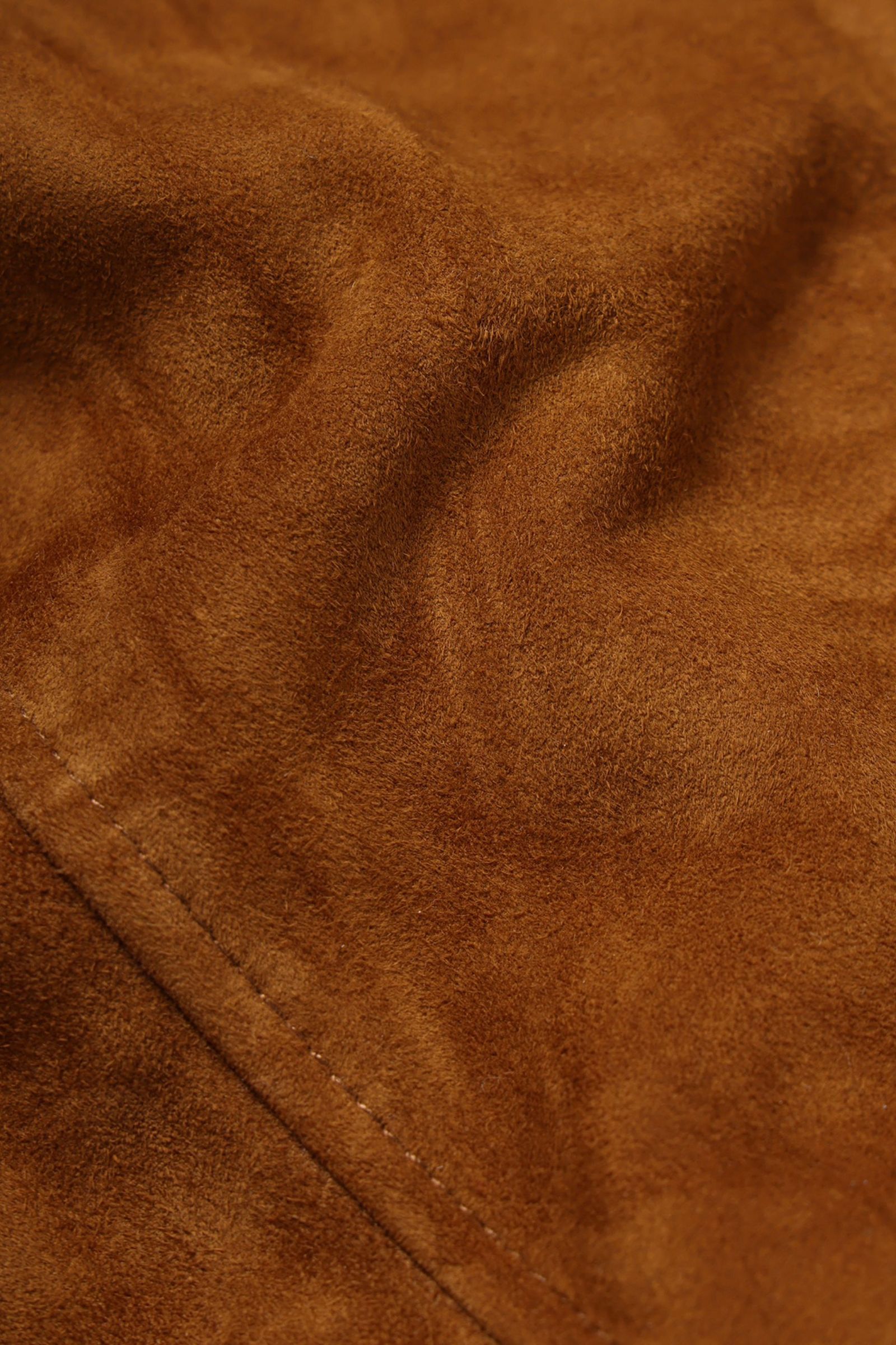 NUBUCK DRAPING LEATHER JACKET | BROWN | レザージャケット