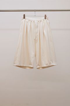 3/4 TUCK SWEAT SHORTS | WHITE | ショーツ