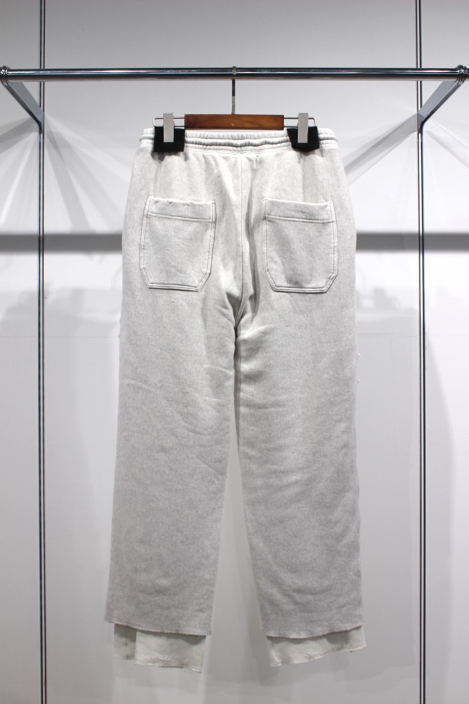 ANCELLM - CRASH SWEAT LAYERED PANTS/WHITE | NapsNote