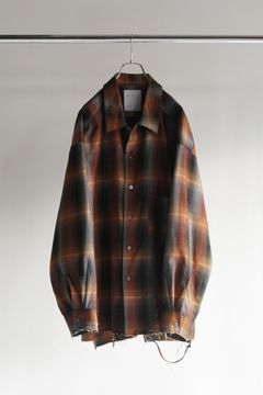 R/C CHECK CRASH LS SHIRT | RED BLACK | シャツ