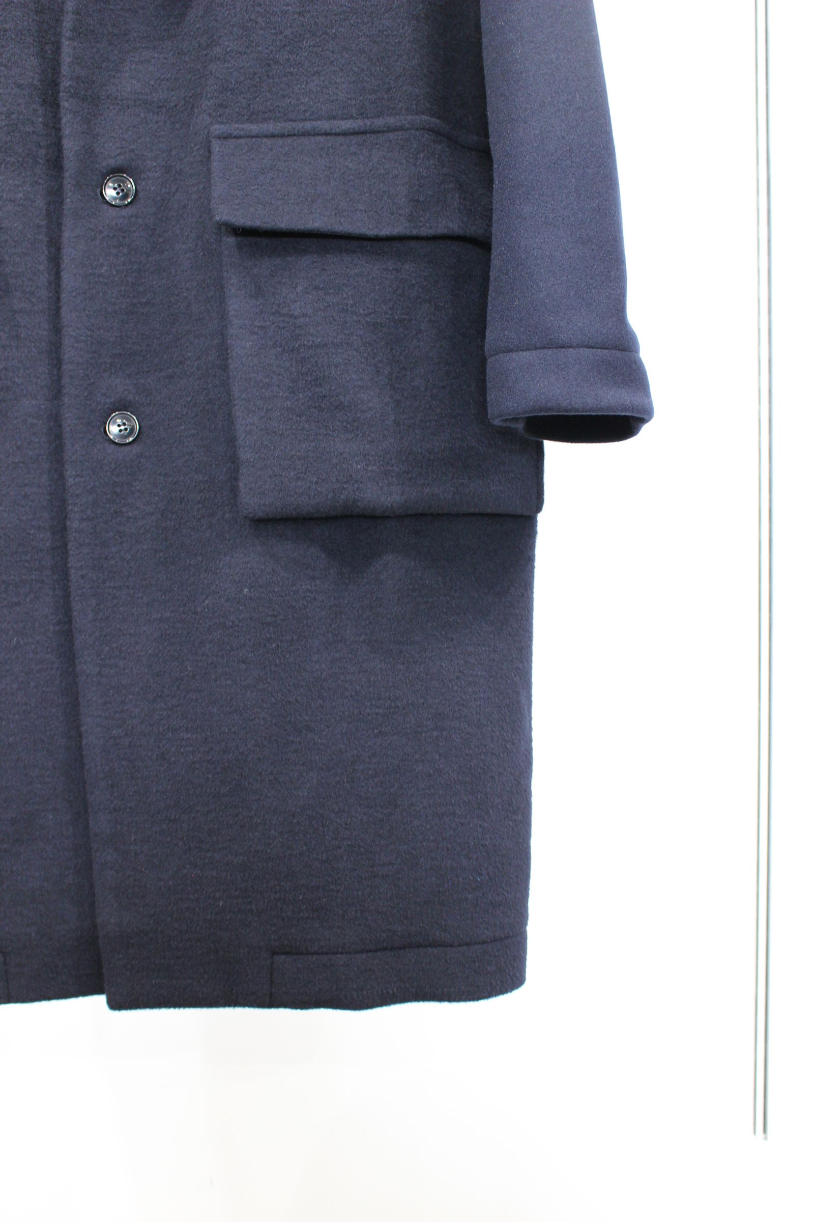 CURLY - FLANNEL-FRONT CHESTER COAT/NAVY | NapsNote