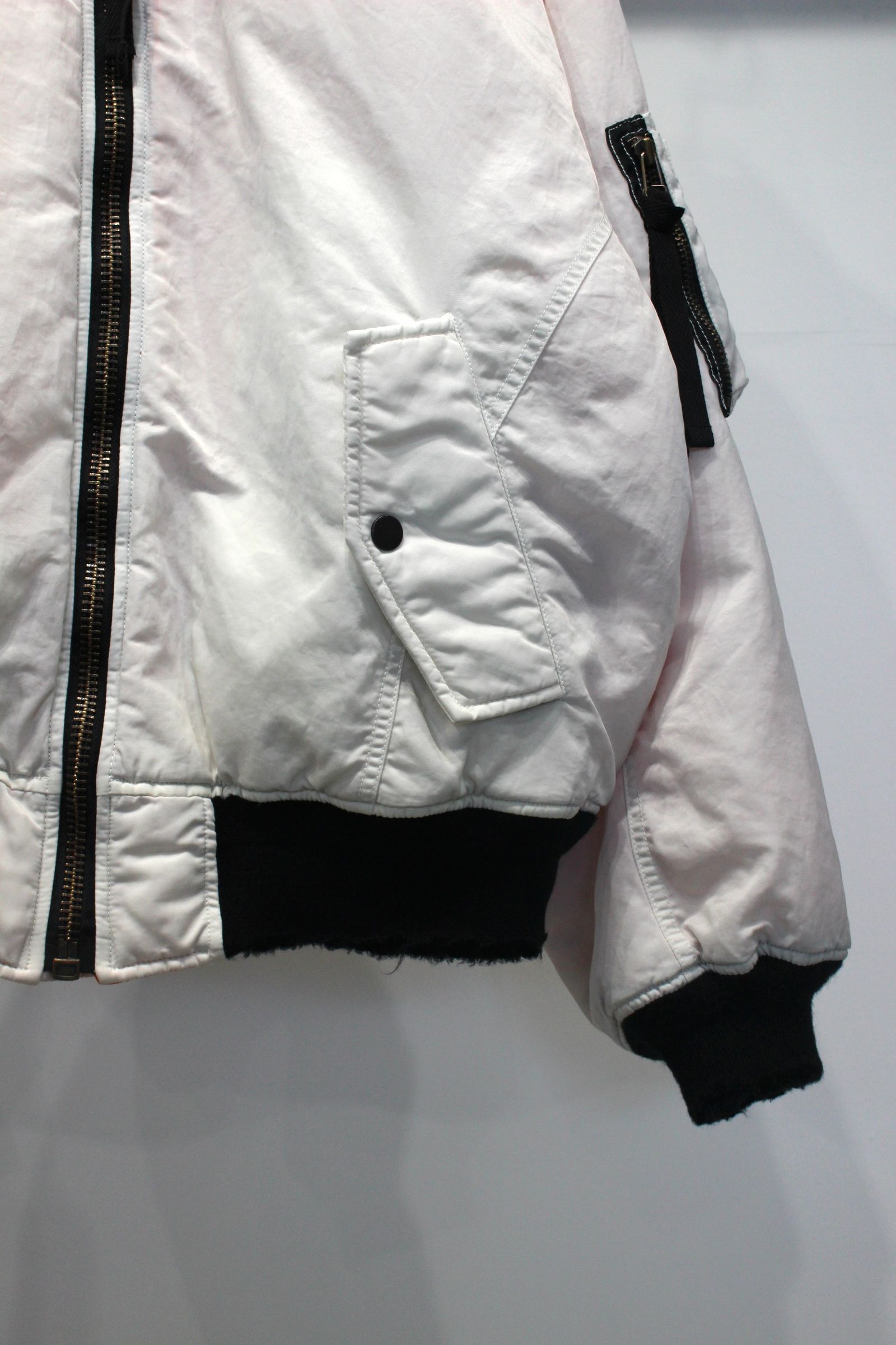 AGING BOMBER JACKET | SNOWWHITE | ボンバージャケット