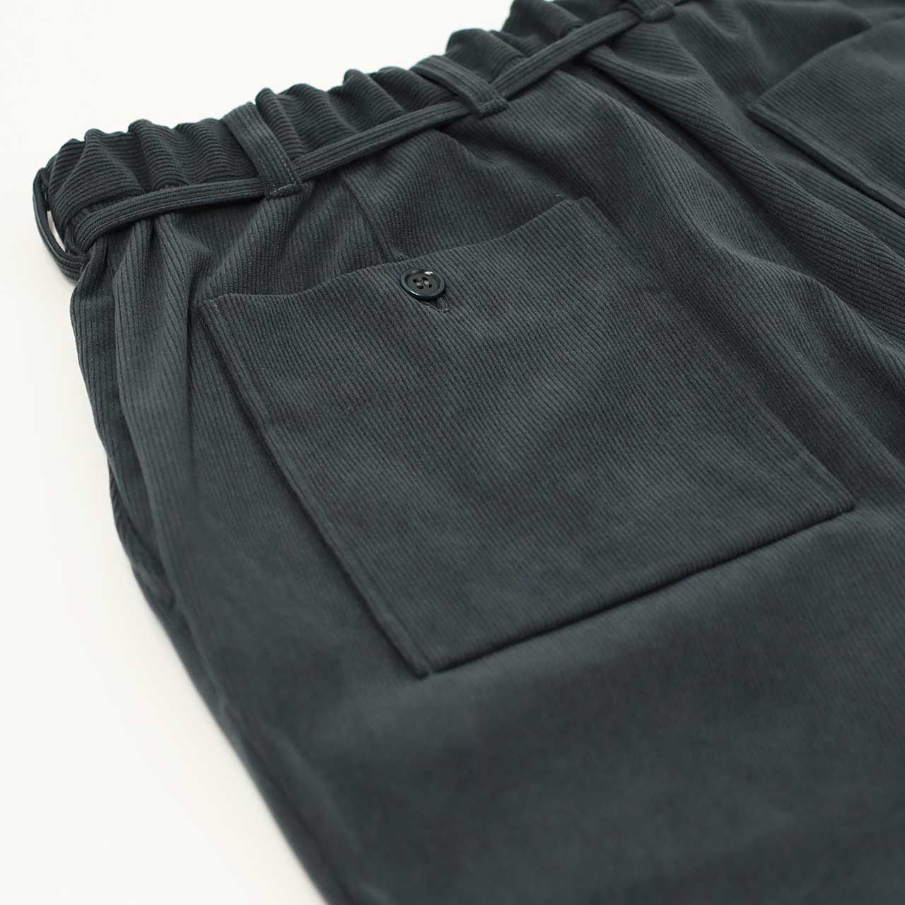 TRICOT CORDUROY PANTS | CADET BLUE | ポリエステルコーデュロイ