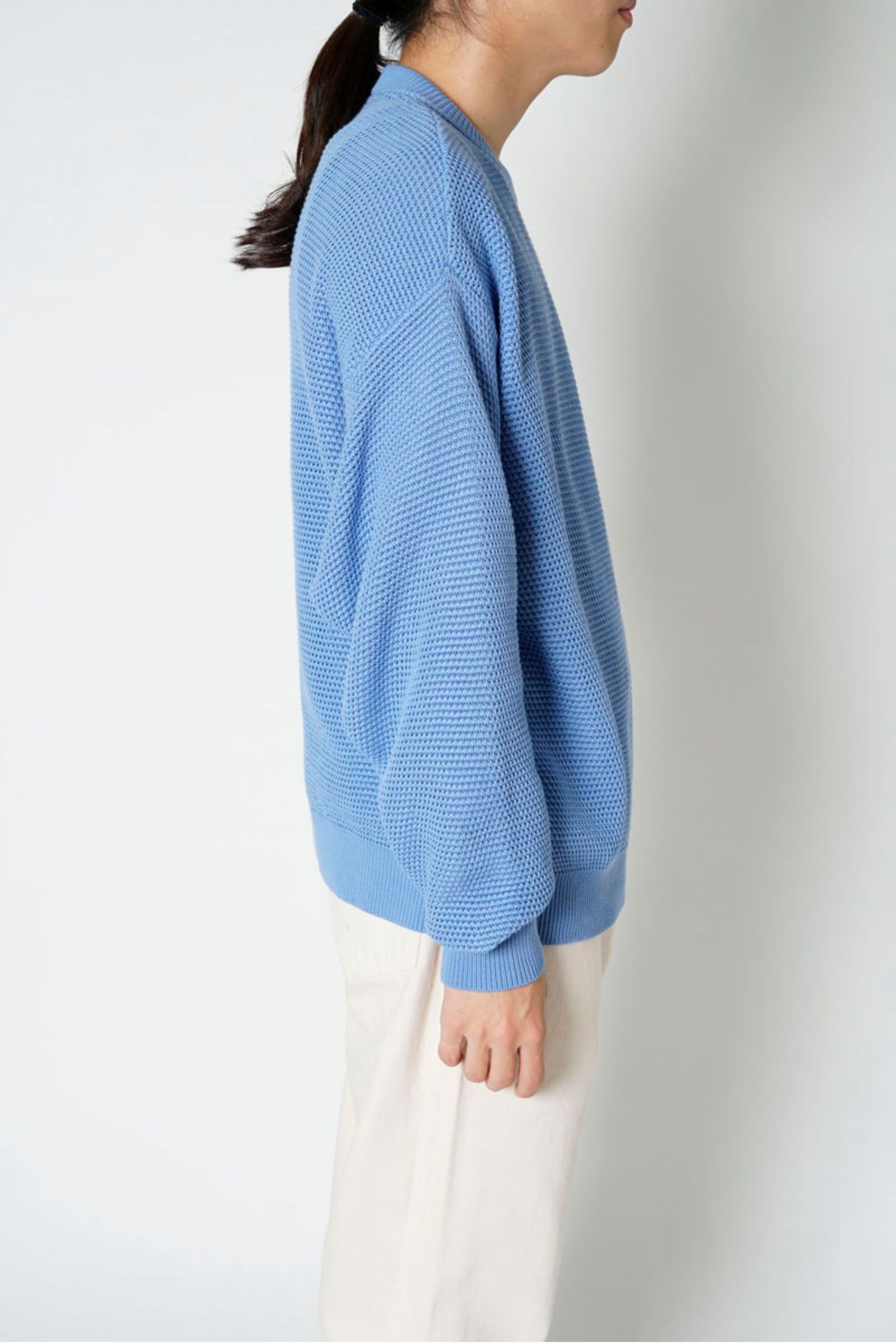 EVCON - COTTON CREW NECK SWEATER/SAX | NapsNote