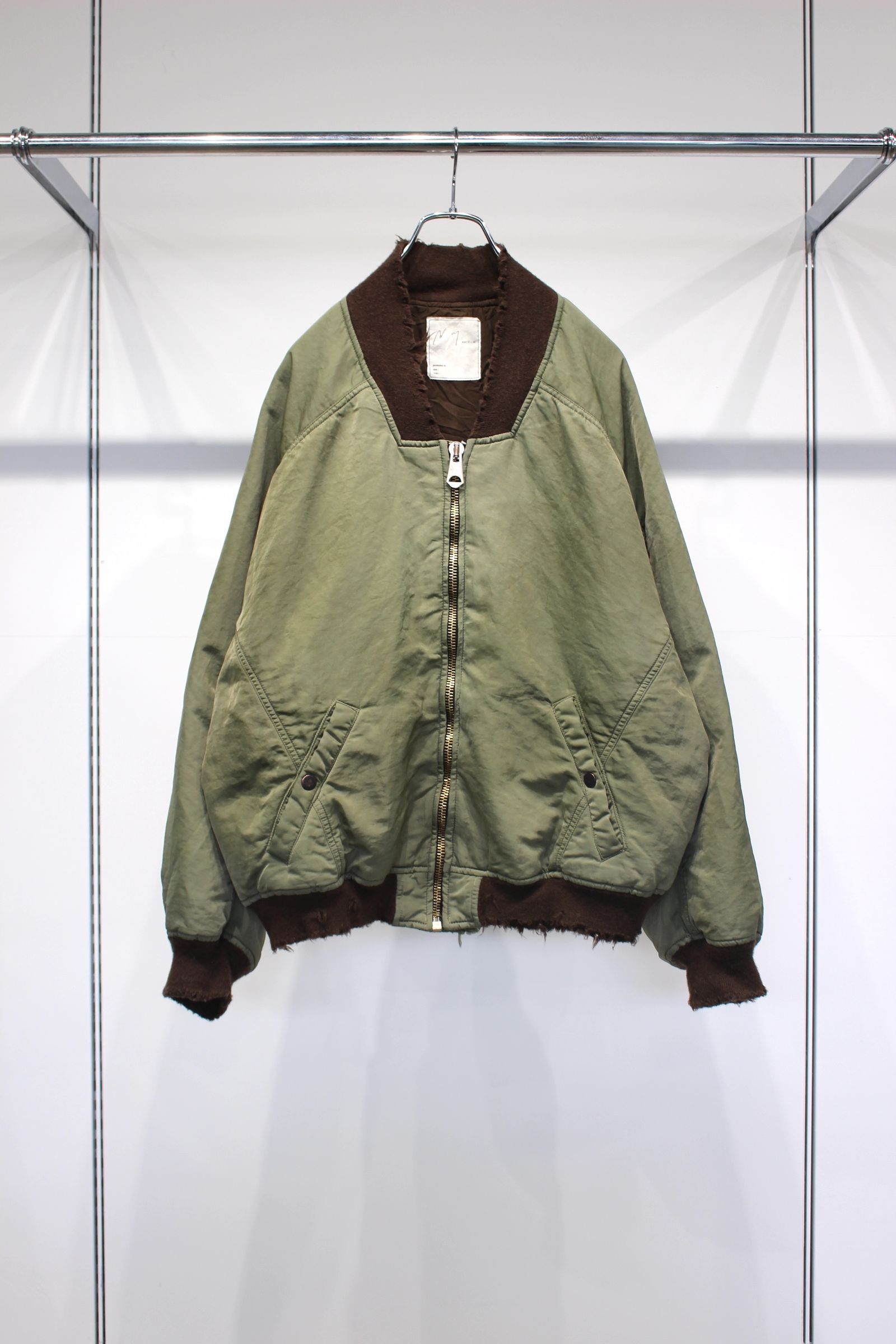 FADED BOMBER JACKET | KHAKI | ボンバージャケット