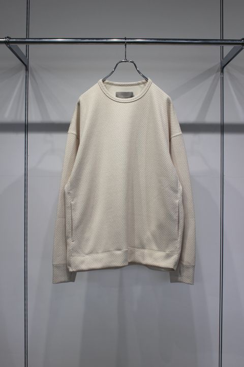 MOLLE YARN TWILL KNIT P/O | IVORY | クルーネックプルオーバー