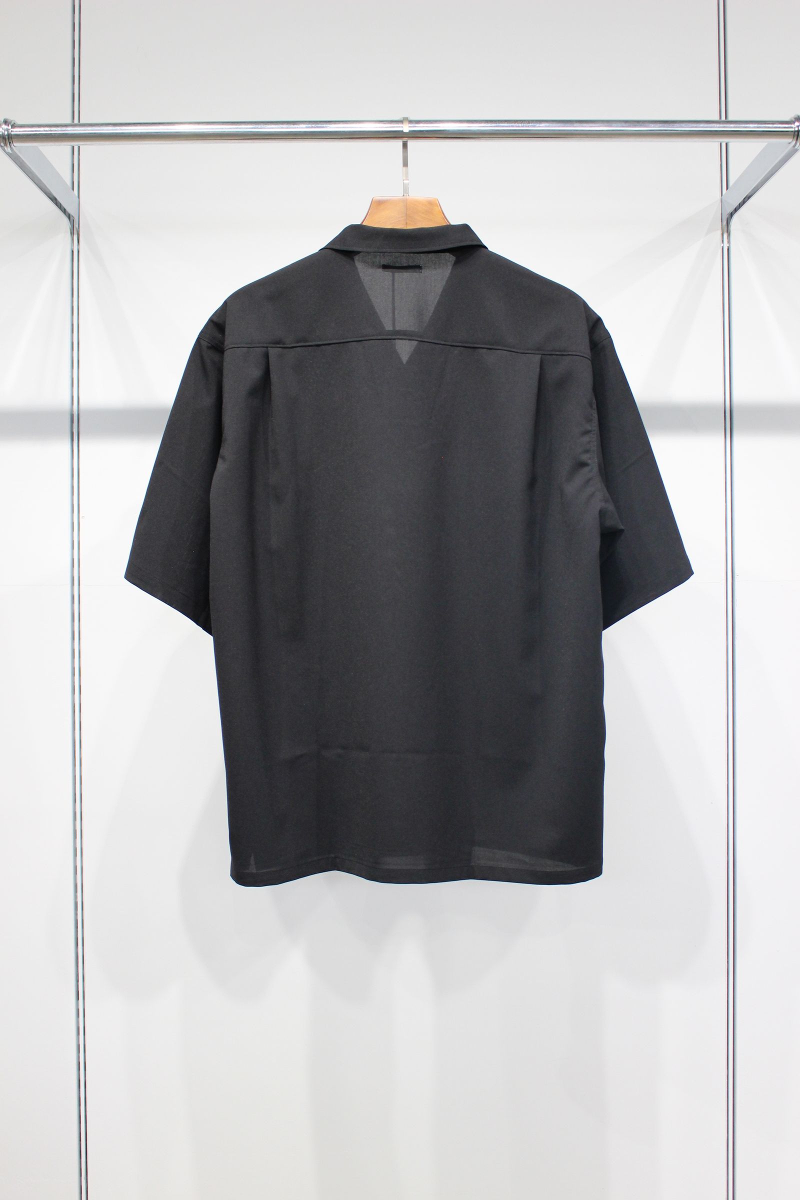 SKIPPER SHARI SHIRTS | BLACK | スキッパーシャツ
