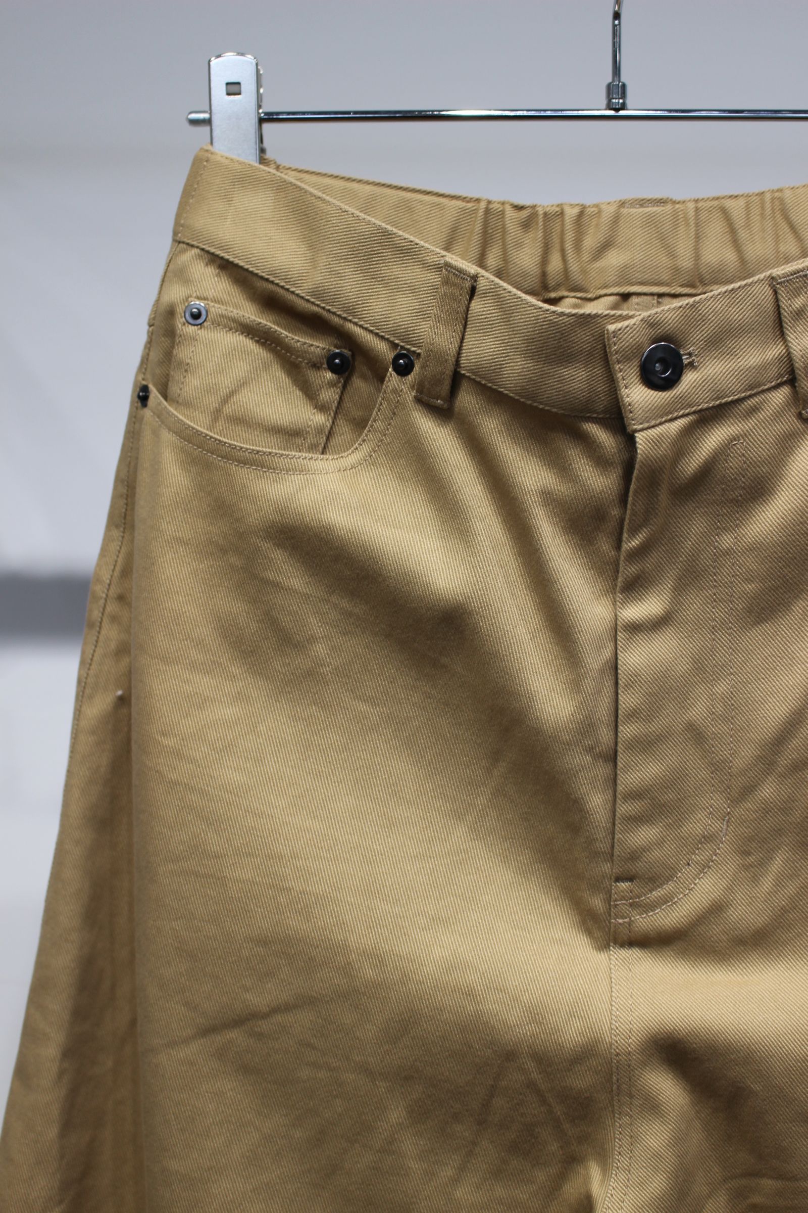 Clear Twill Crescent Wide 5-Pocket Trousers | BEIGE | 5ポケットパンツ