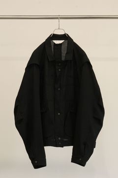 MELANGE SNAP BLOUSON | BLACK | ブルゾン