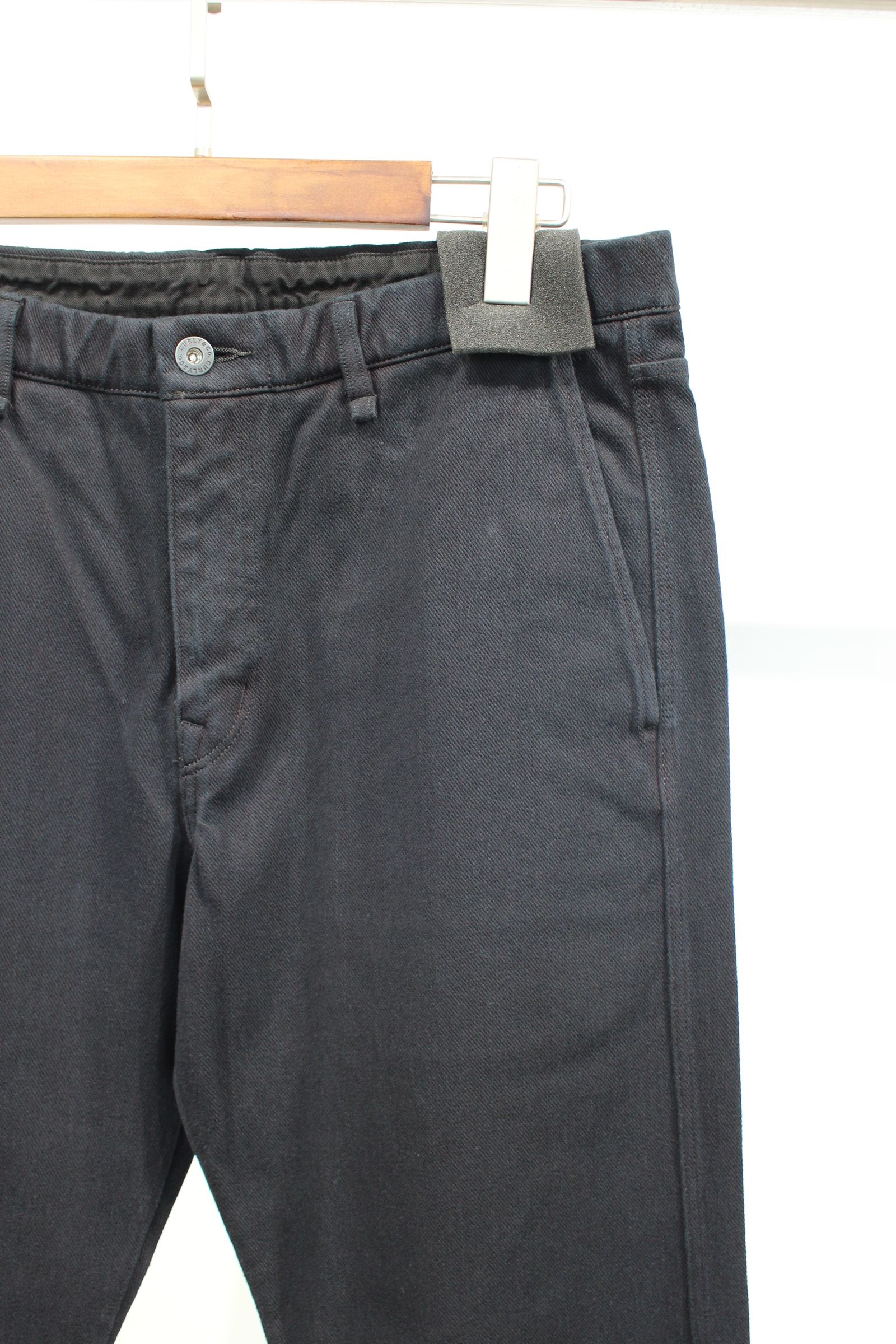 DENIM SLIM FIT TROUSERS -overdyed- | BLACK | デニム