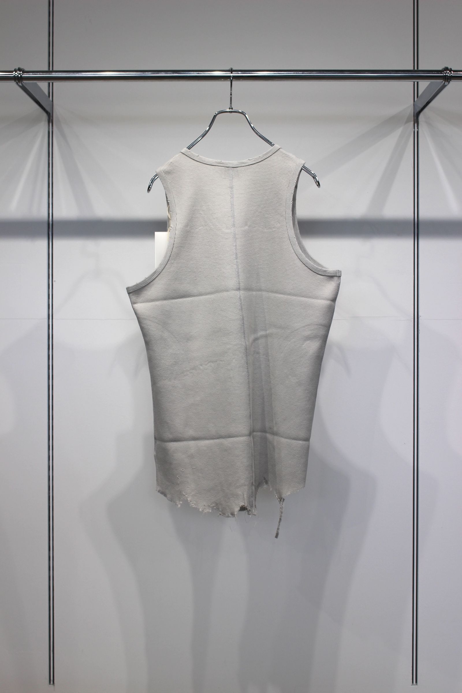 DAMAGE WAFFLE TANK | GREIGE | タンクトップ