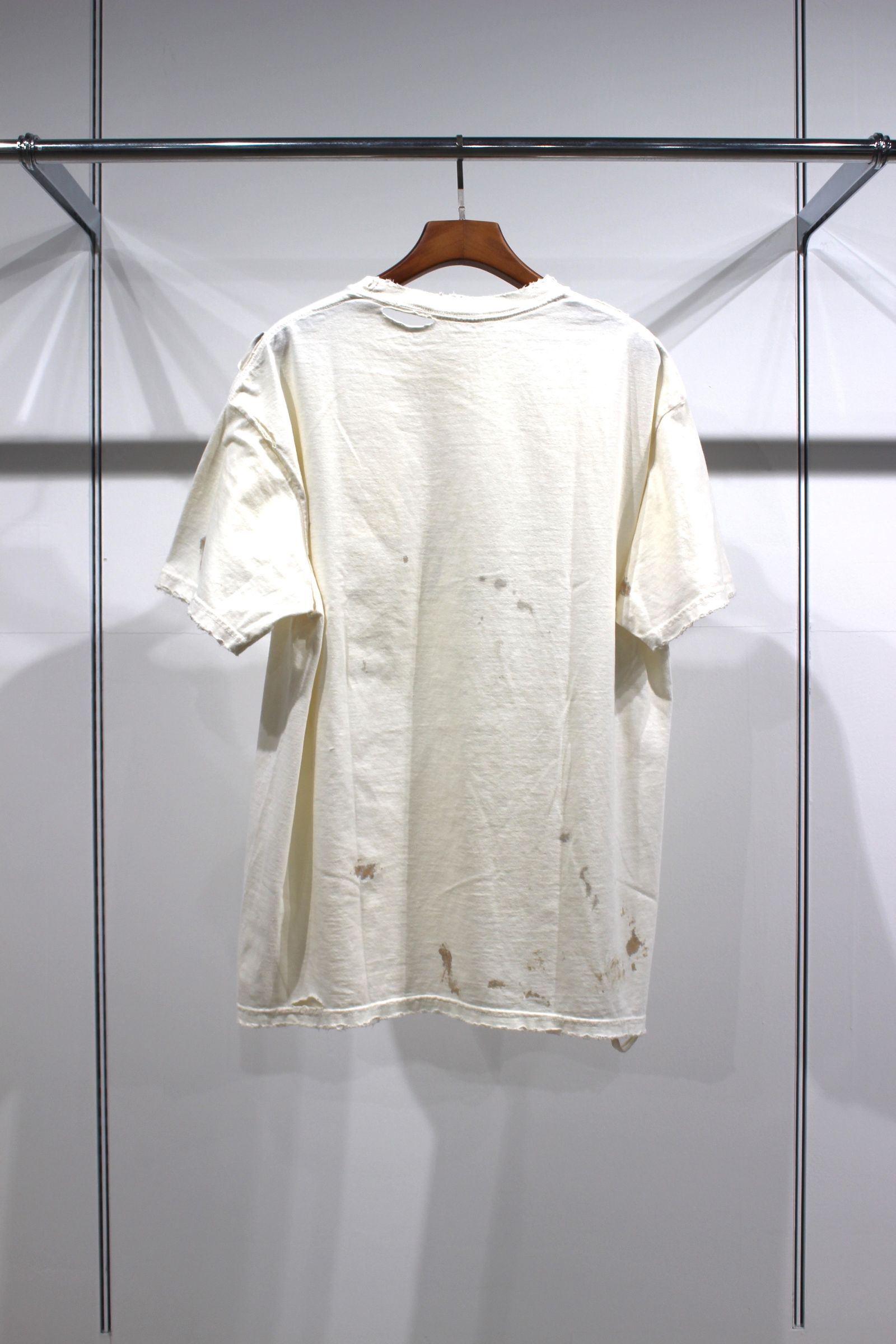 ANCELLM AGING LEO T-SHIRT(IVORY) - メンズ