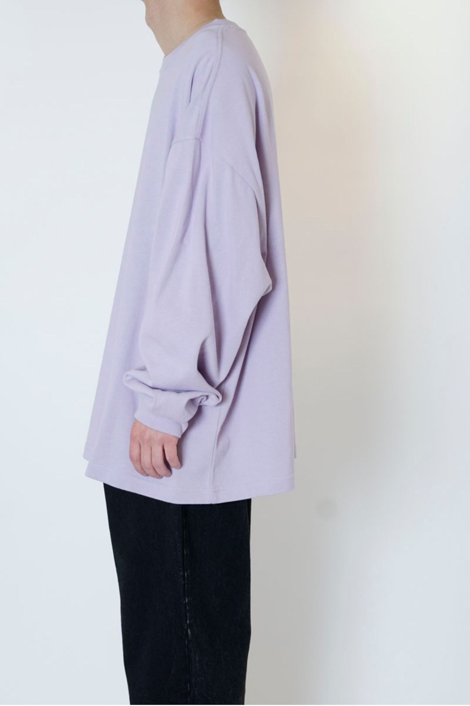WIDE L/S TEE/LAVENDER