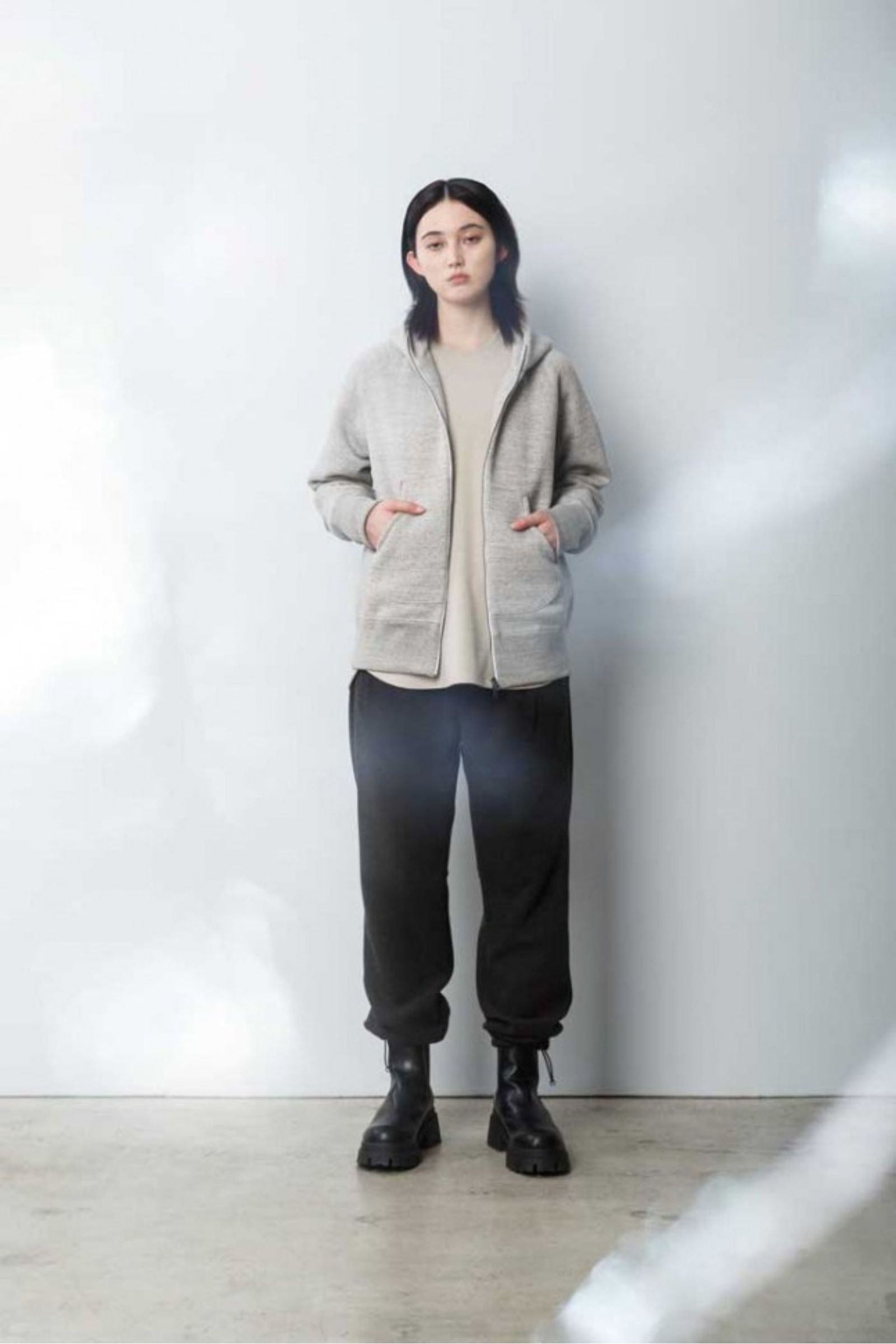 CURLY - RAFFY ZIP PARKA/LT.GRAY | NapsNote