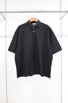 HYPER BIG SEA ISLAND PIQUE POLO SHIRT/BLACK