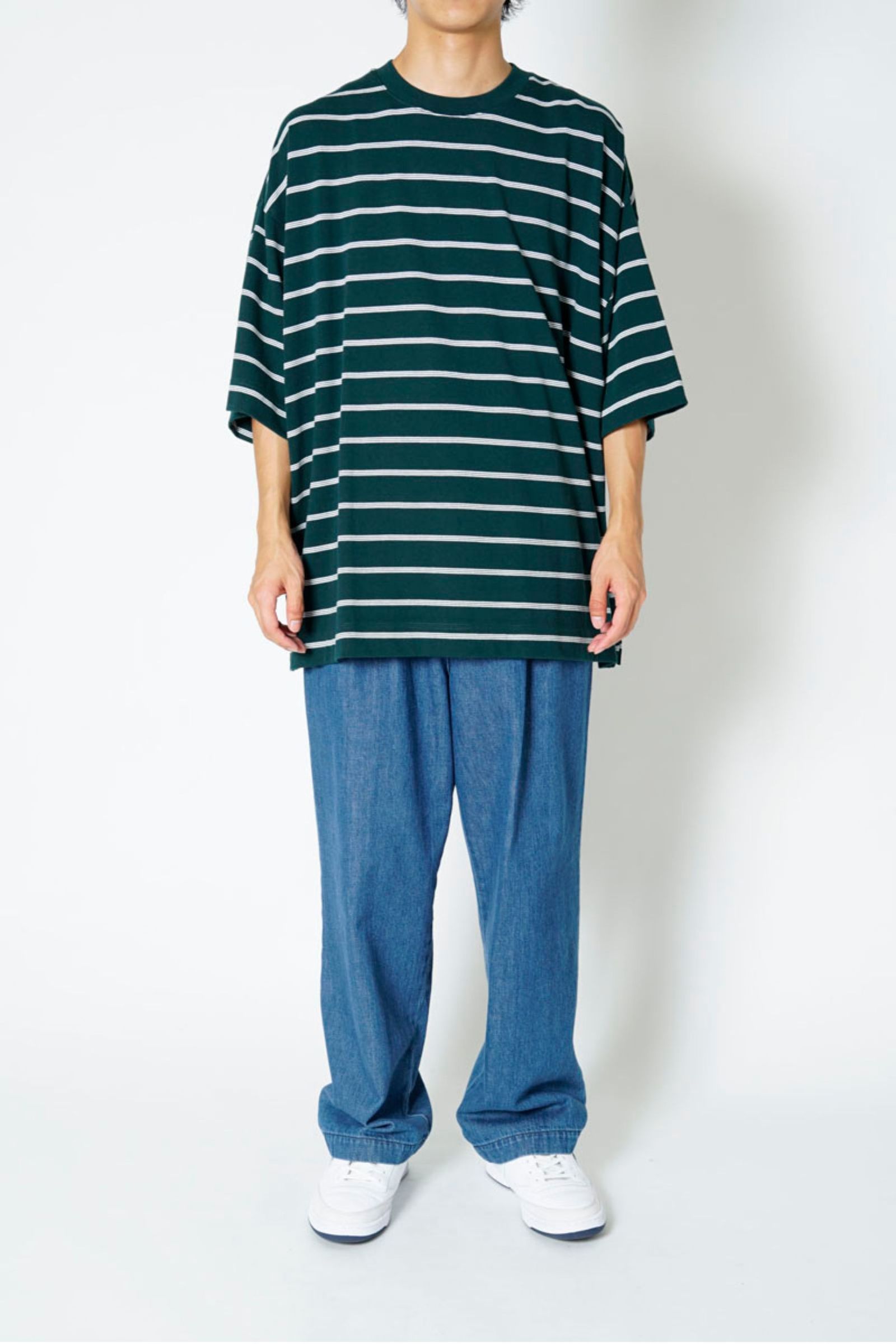 EVCON - BORDER WIDE S/S TEE/GREEN | NapsNote