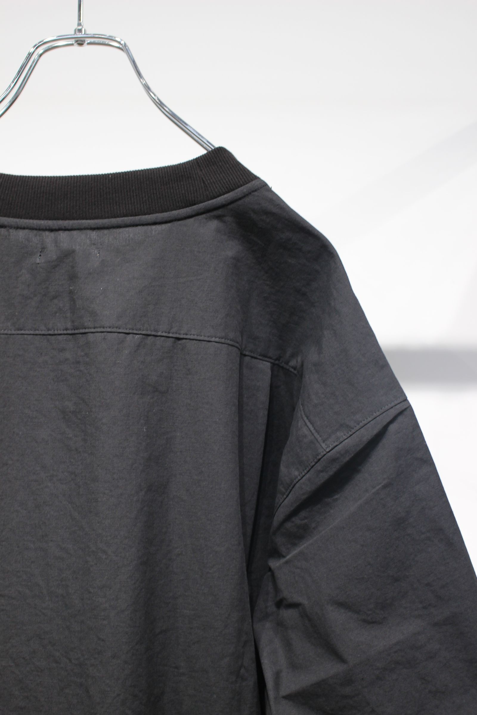 ORGANIC COTTON/LINEN TEE | BLACK | カットソー