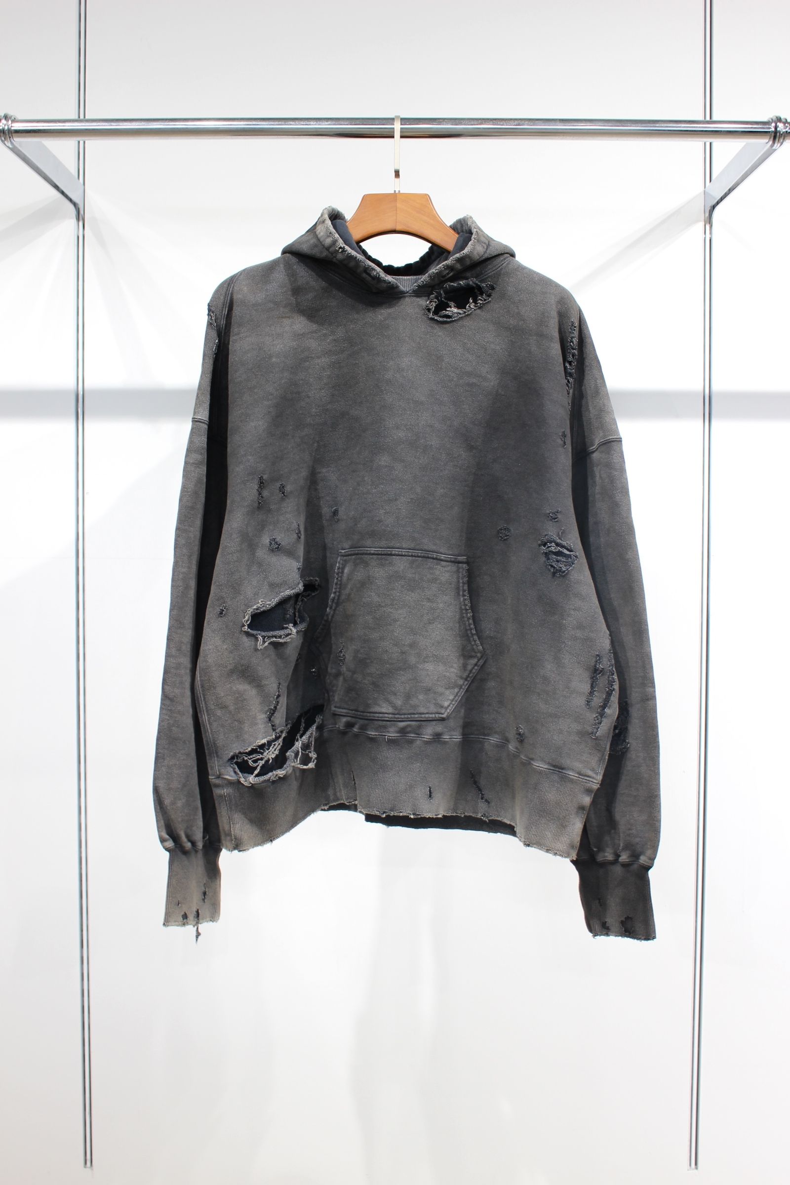ANCELLM - AGING CRASH HOODIE | BLACK | パーカー | NapsNote ANCELLM - AGING CRASH HOODIE | BLACK | パーカー | NapsNote